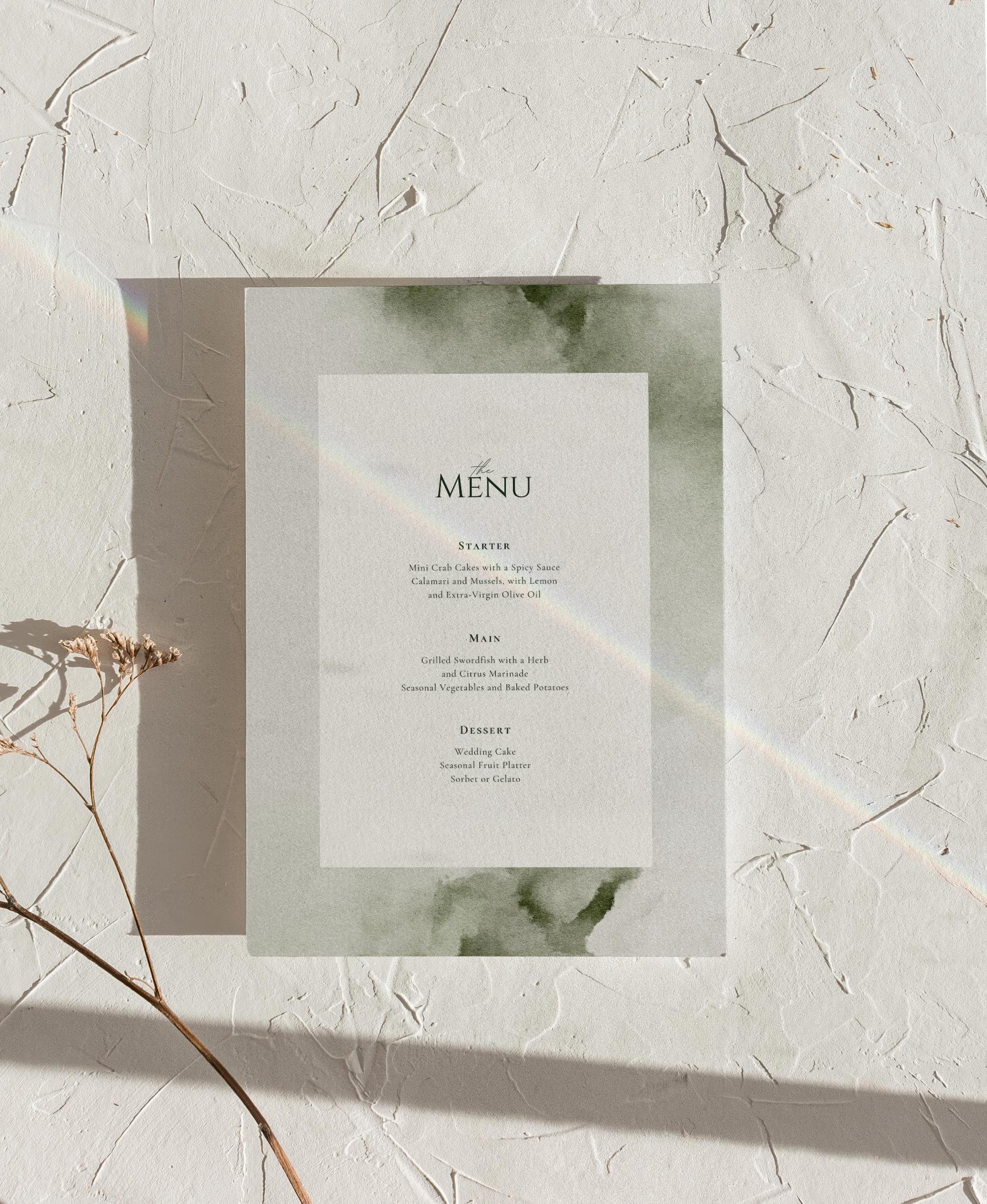 Ethereal Greenscapes: Watercolor Backgrounds