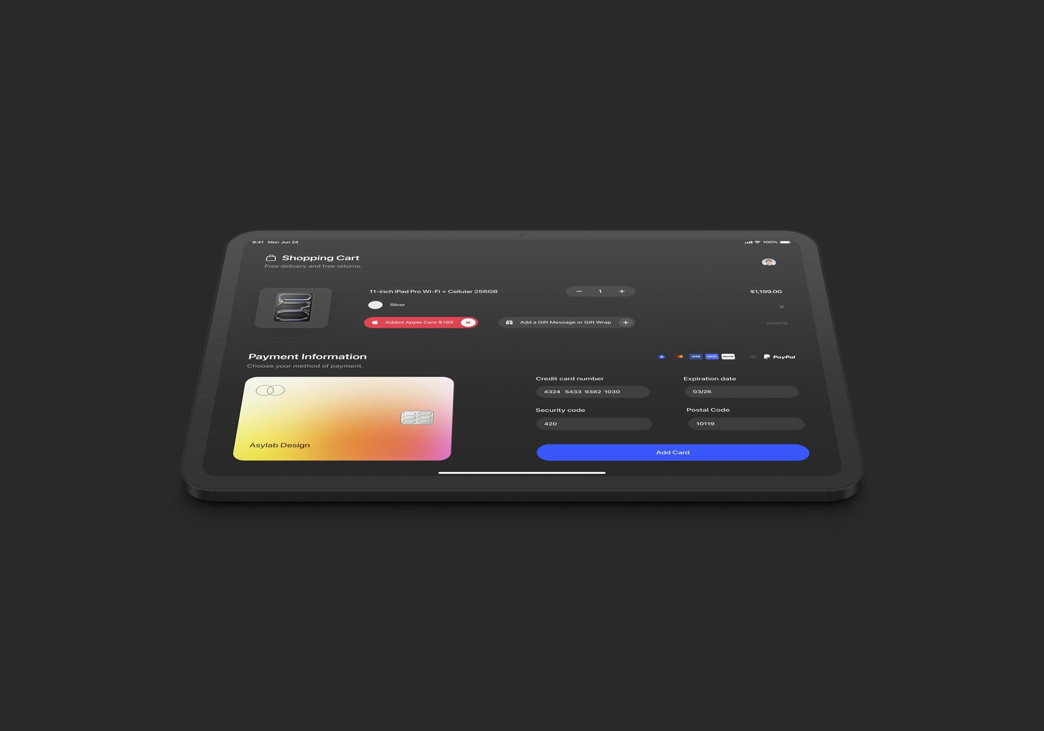iPad Pro 11 Mockup Perspective
