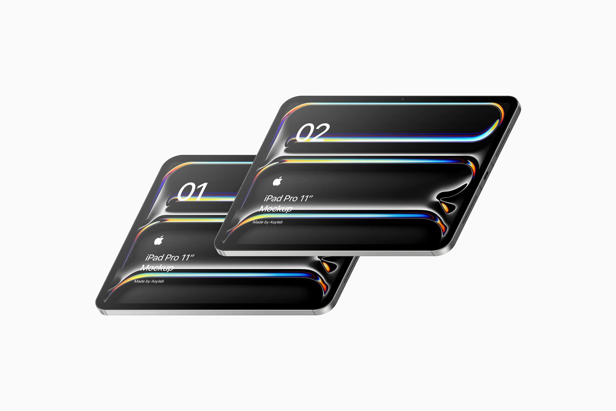 iPad Pro 11 Mockup Perspective Landscape