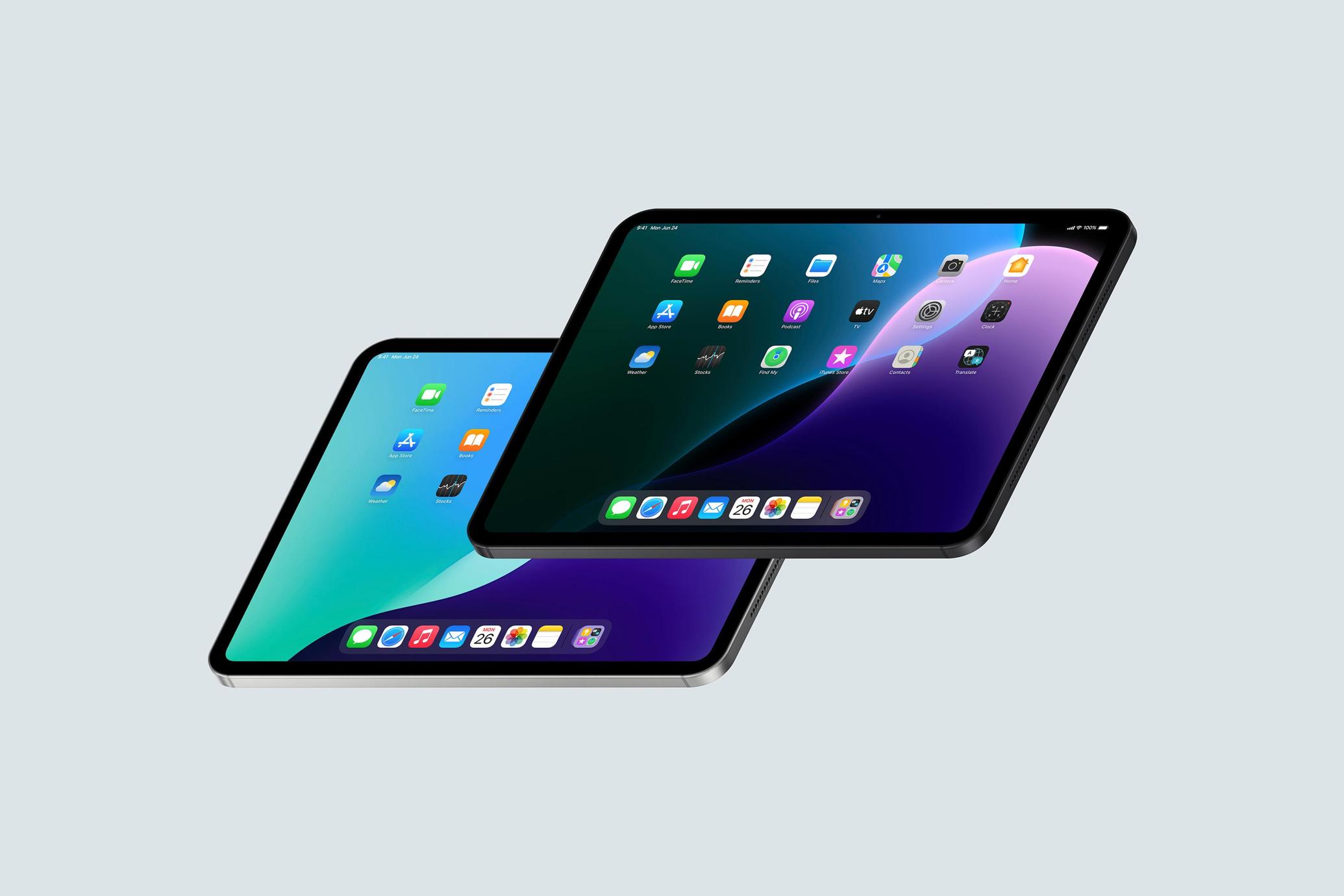 iPad Pro 11 Mockup Perspective Landscape