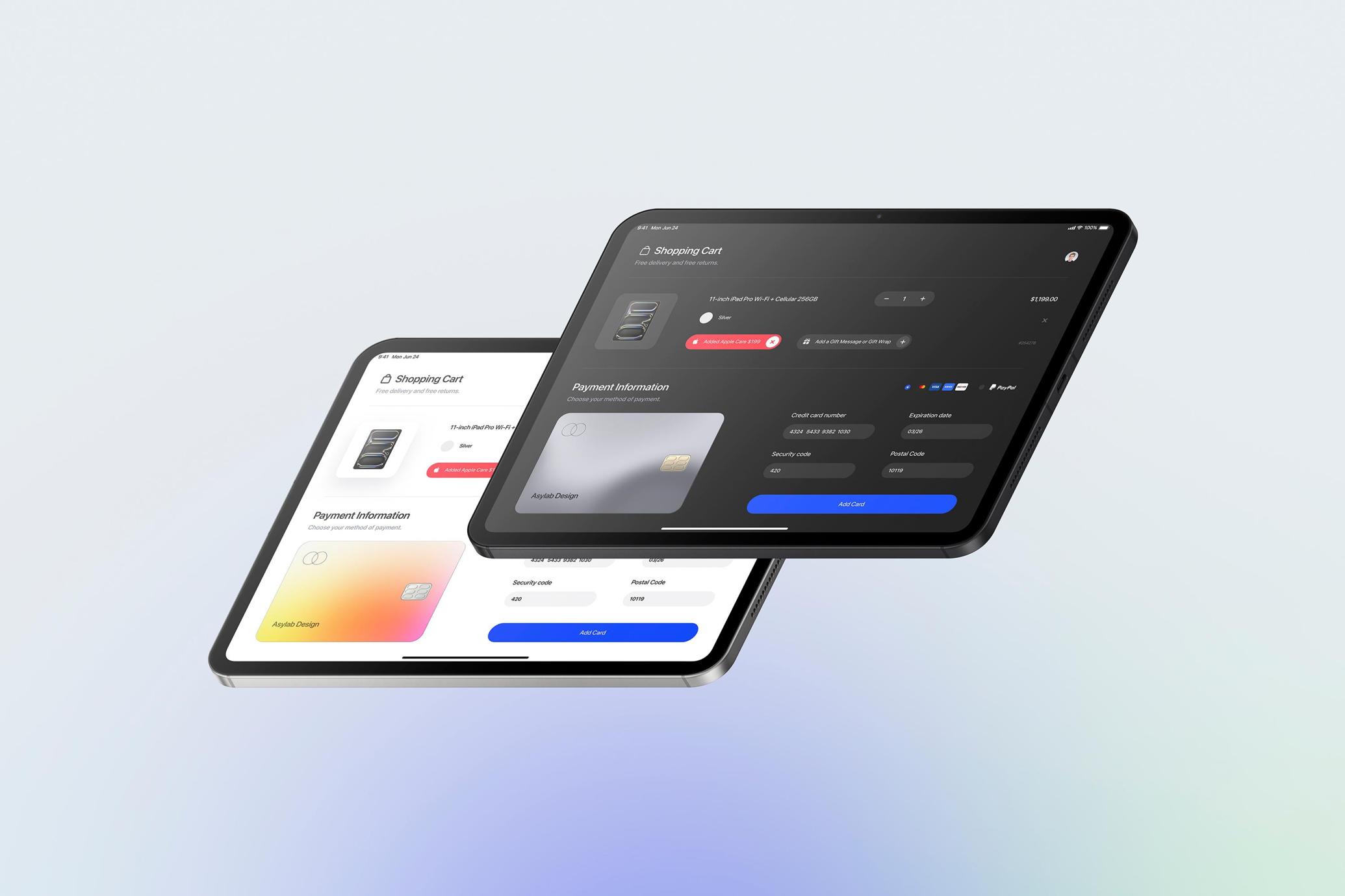 iPad Pro 11 Mockup Perspective Landscape