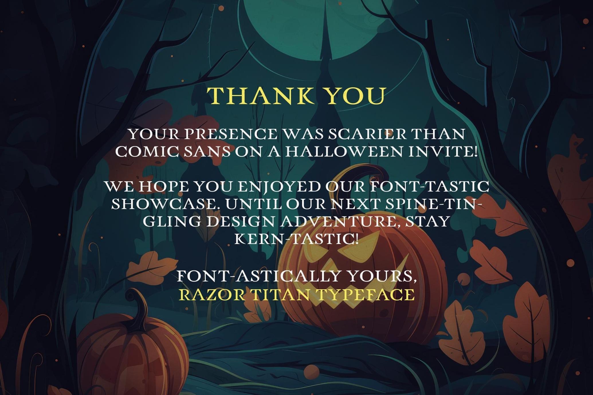 Razor Titan - Halloween Typeface