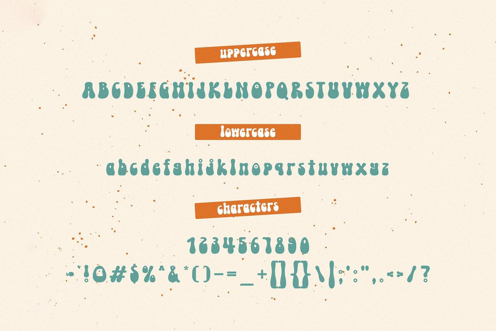 Boho Melody - Groovy Typeface