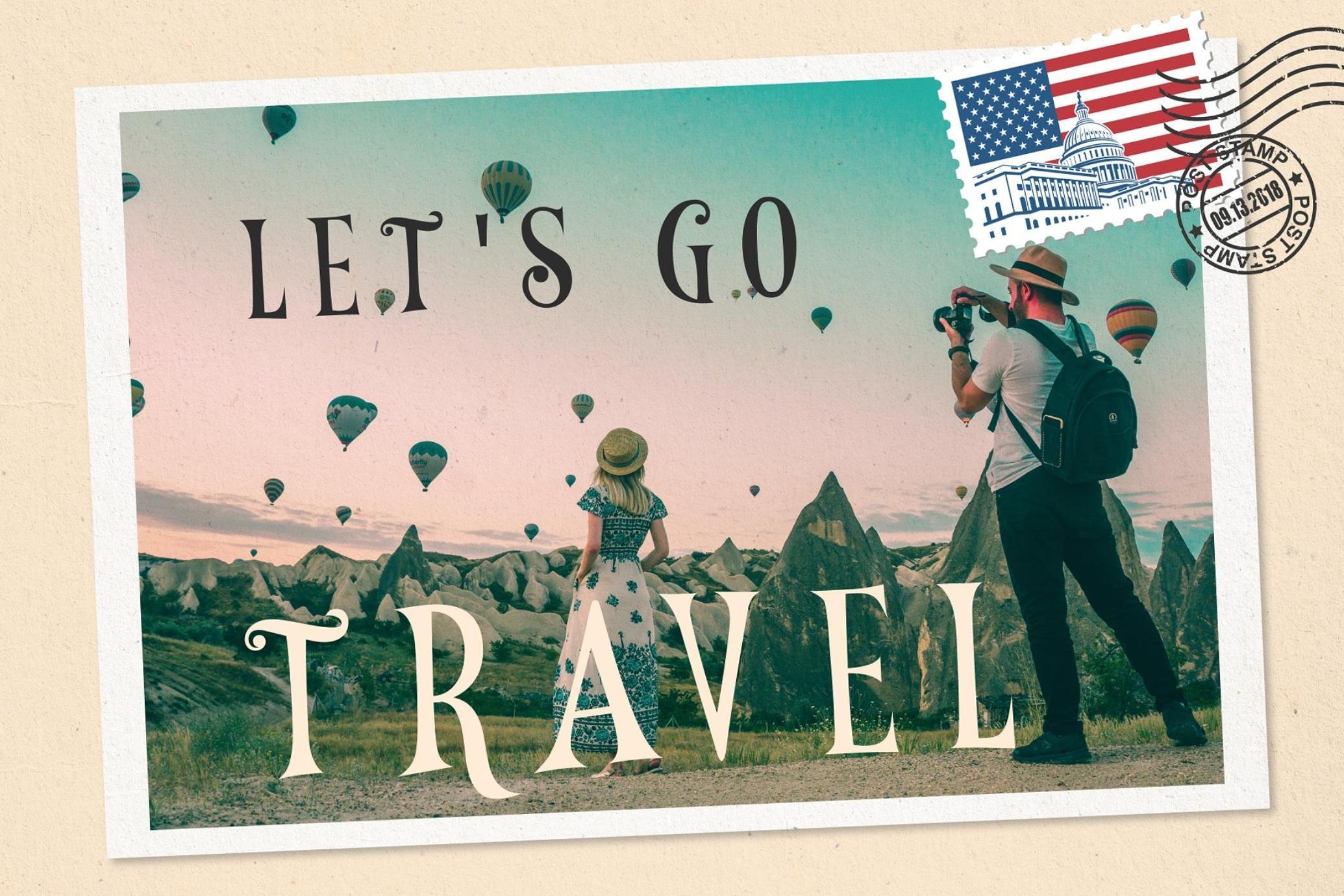 Timeless Tourist - Vintage Ad Typeface