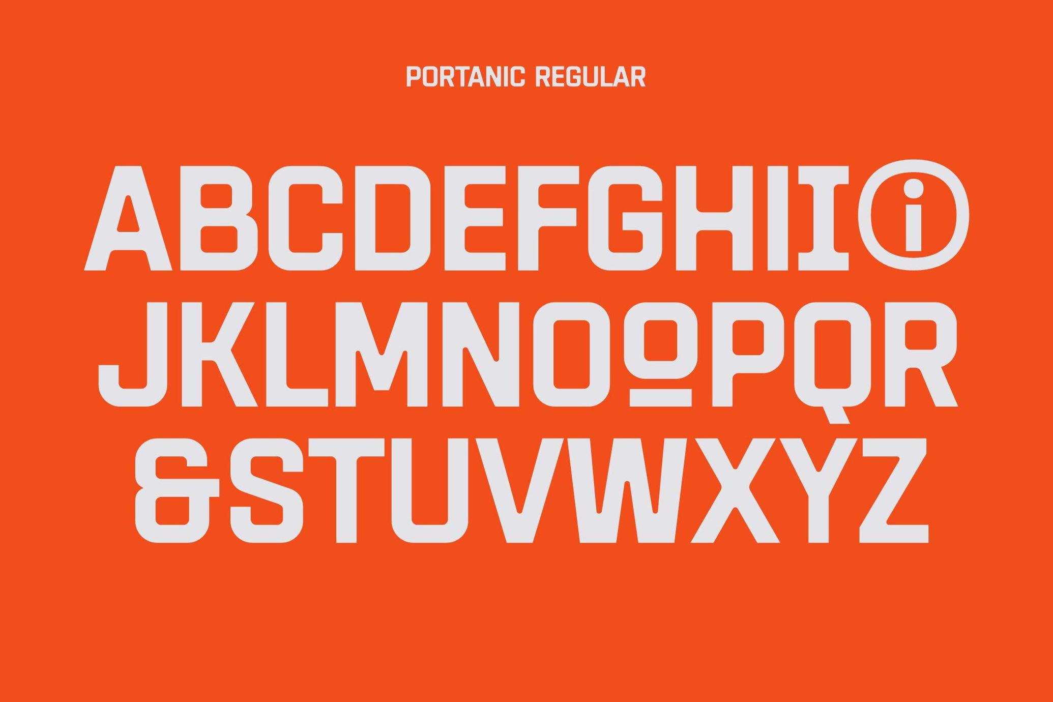HF Portanic All Caps Typeface