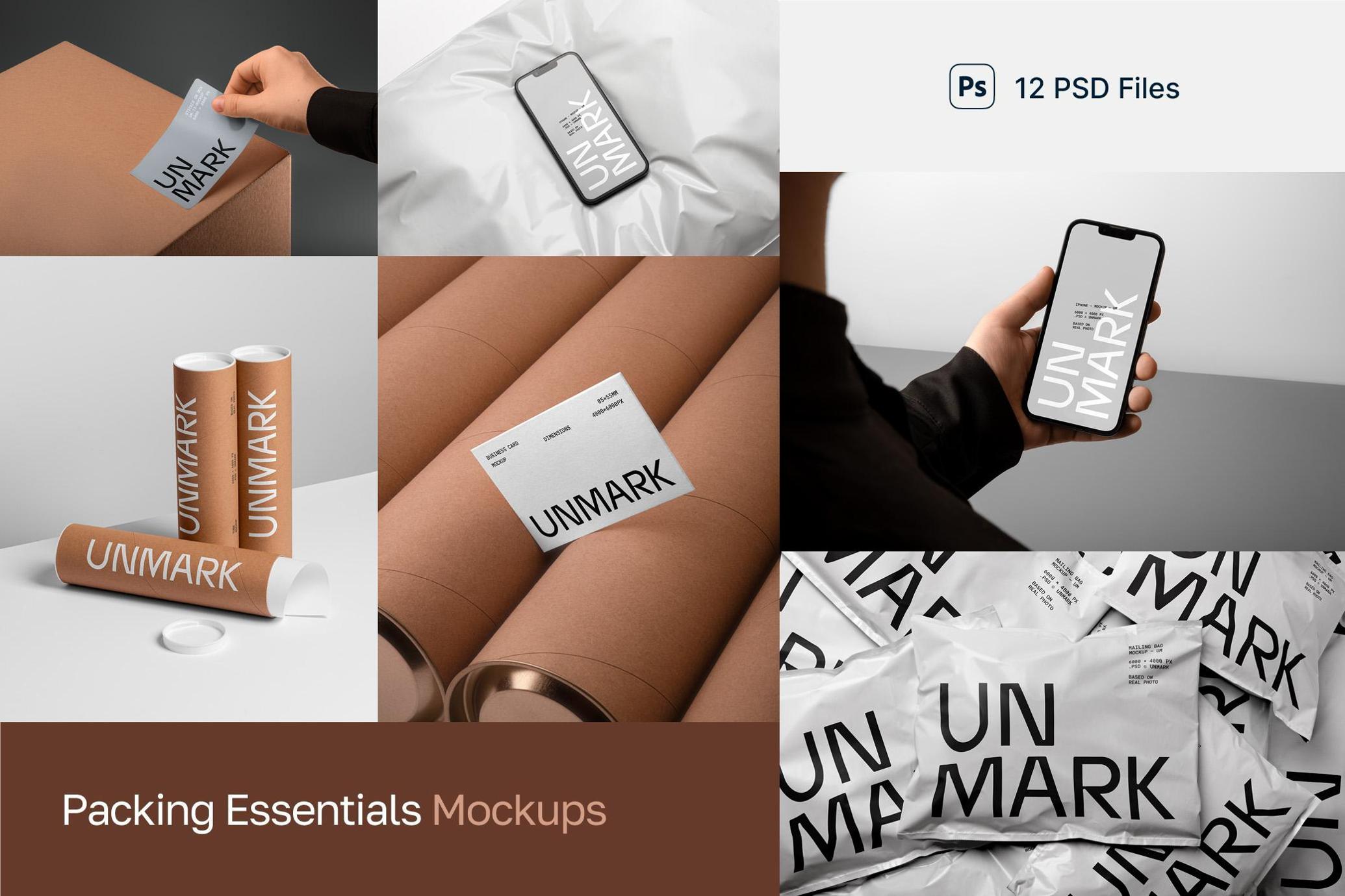 Packing Mockups Bundle 12in1