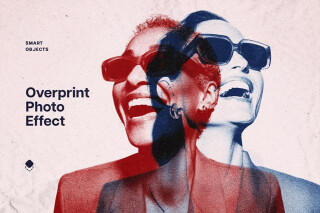 Overprint Photo Effect
