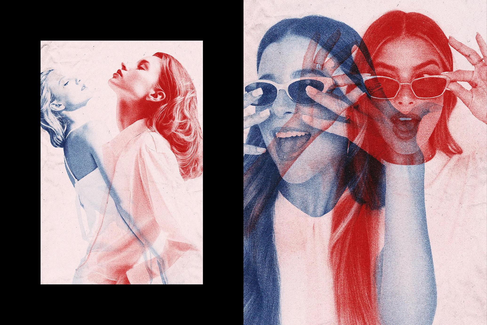 Overprint Photo Effect