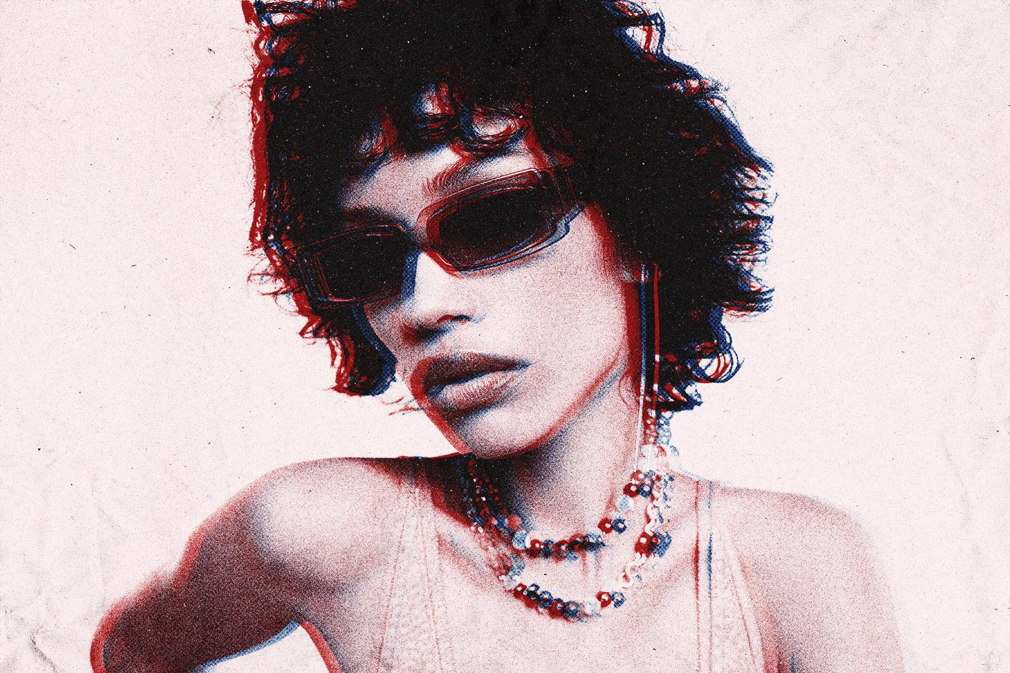 Overprint Photo Effect