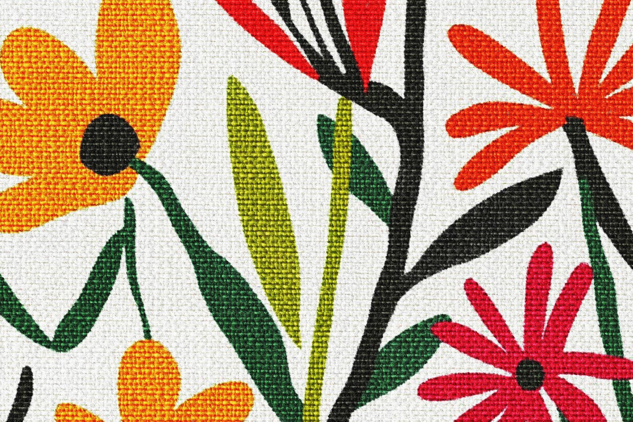 Embroidery Stitch Poster Effect