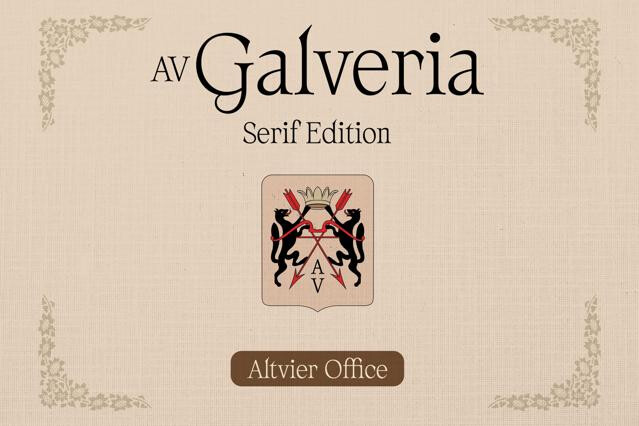 AV Galveria — Display Serif Font