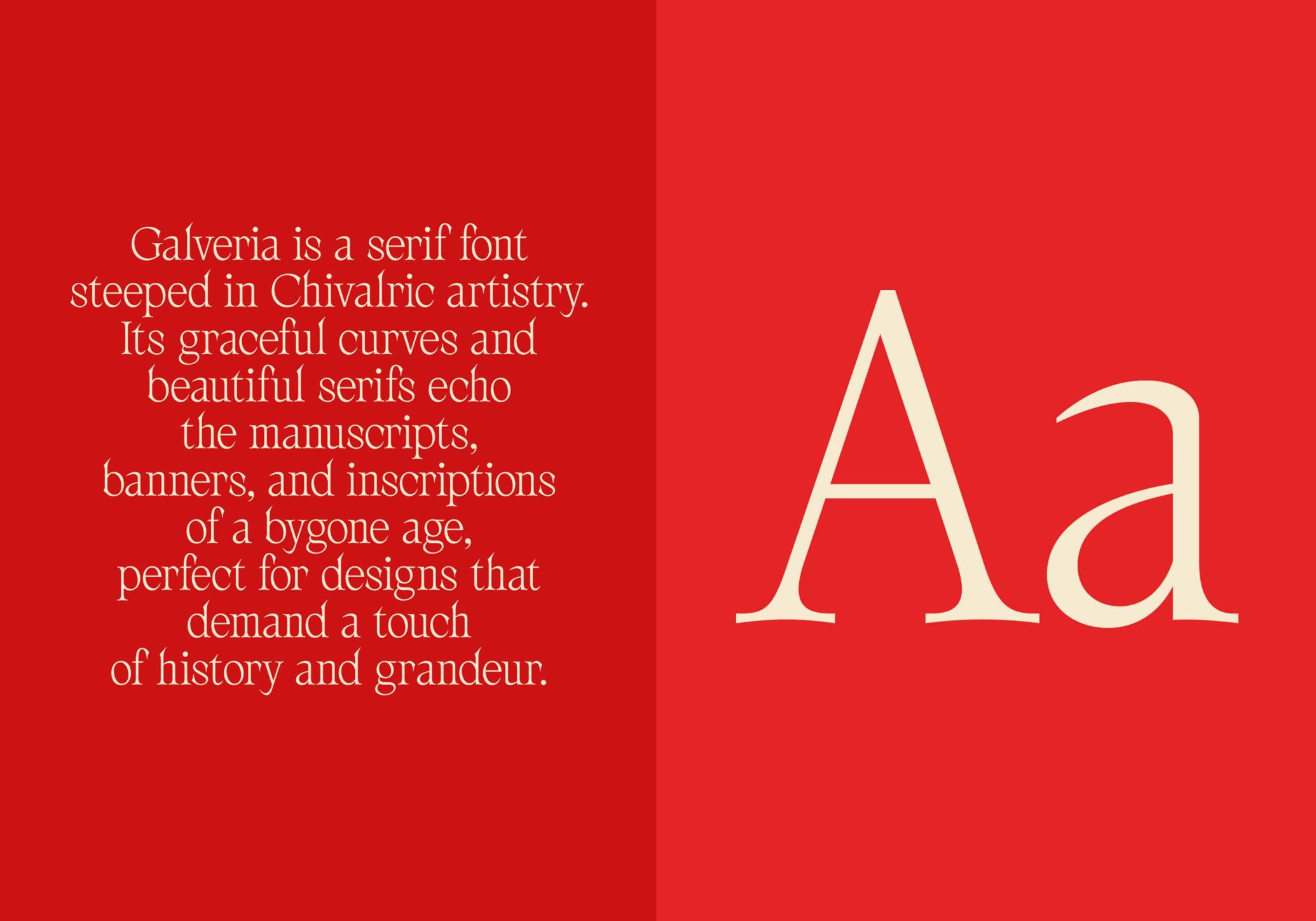 AV Galveria — Display Serif Font