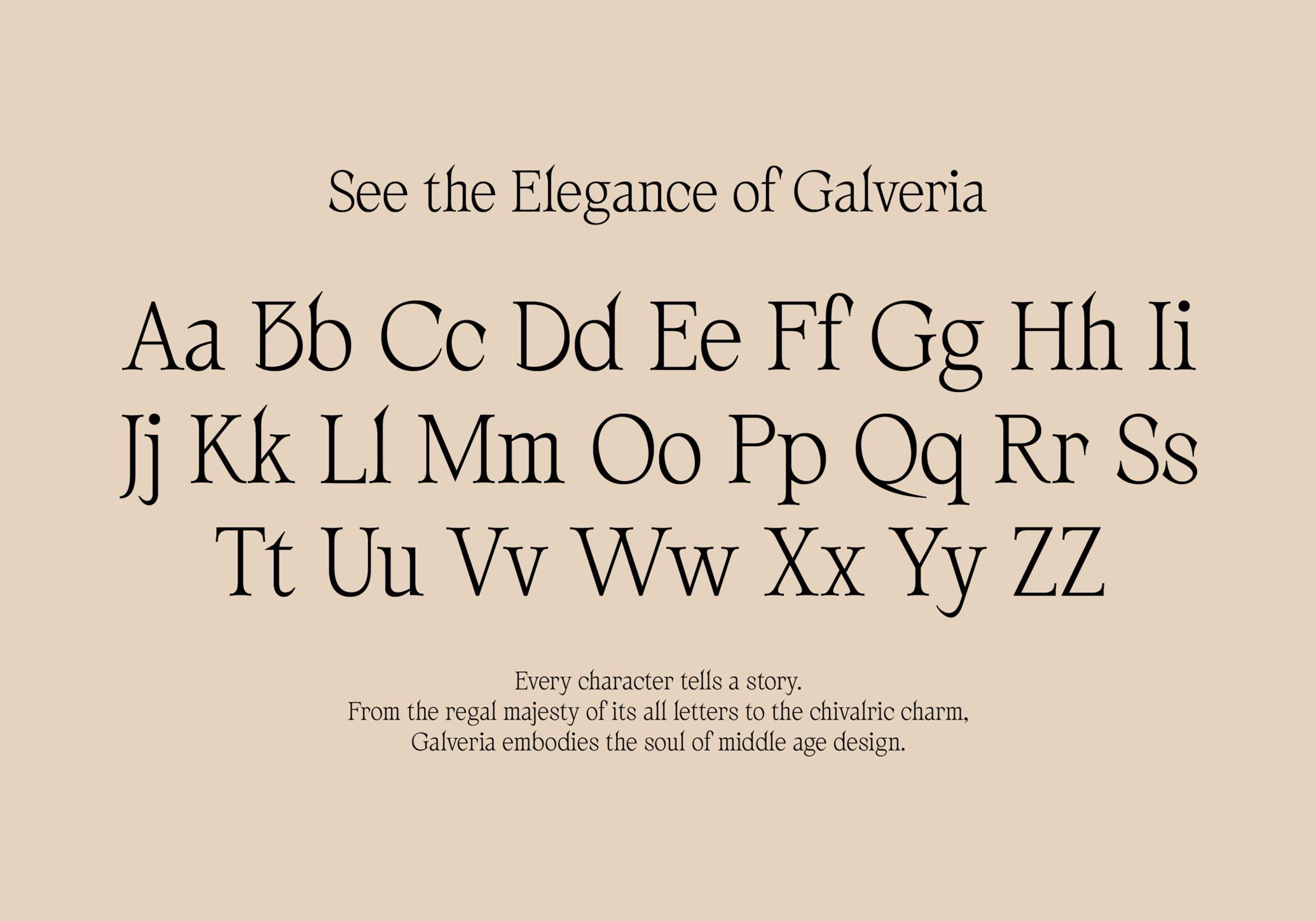 AV Galveria — Display Serif Font