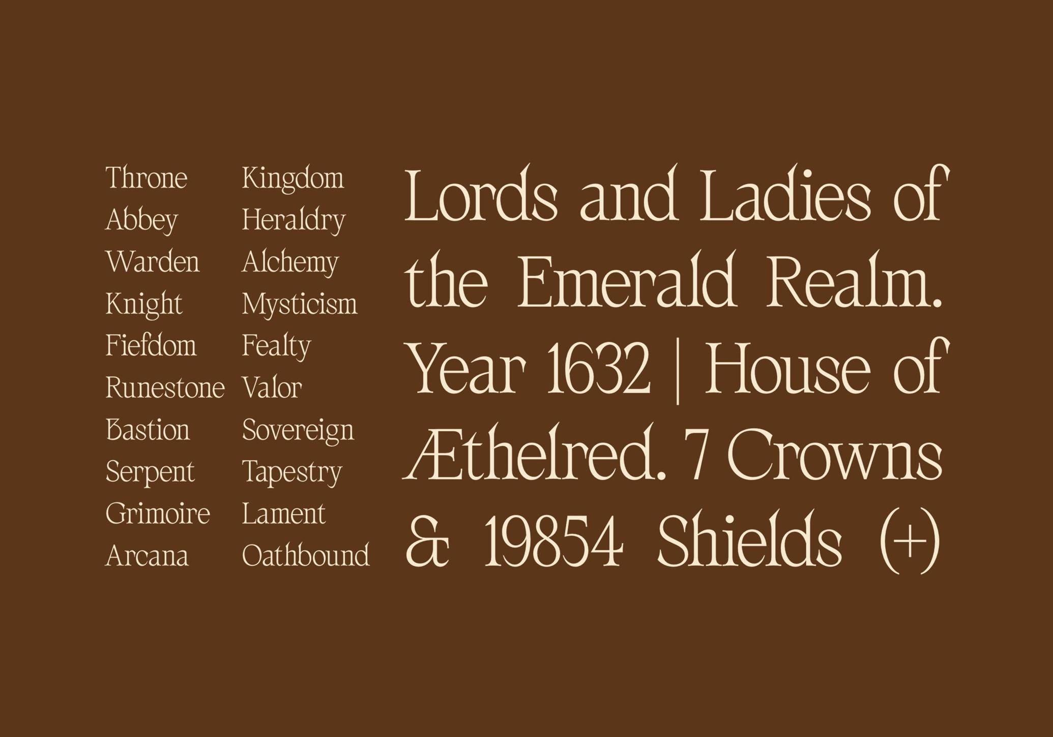 AV Galveria — Display Serif Font