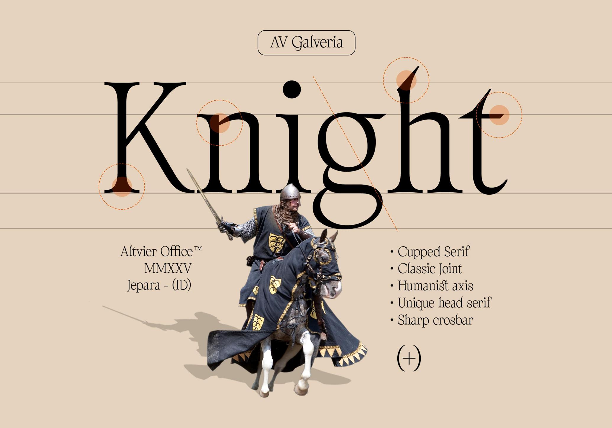 AV Galveria — Display Serif Font