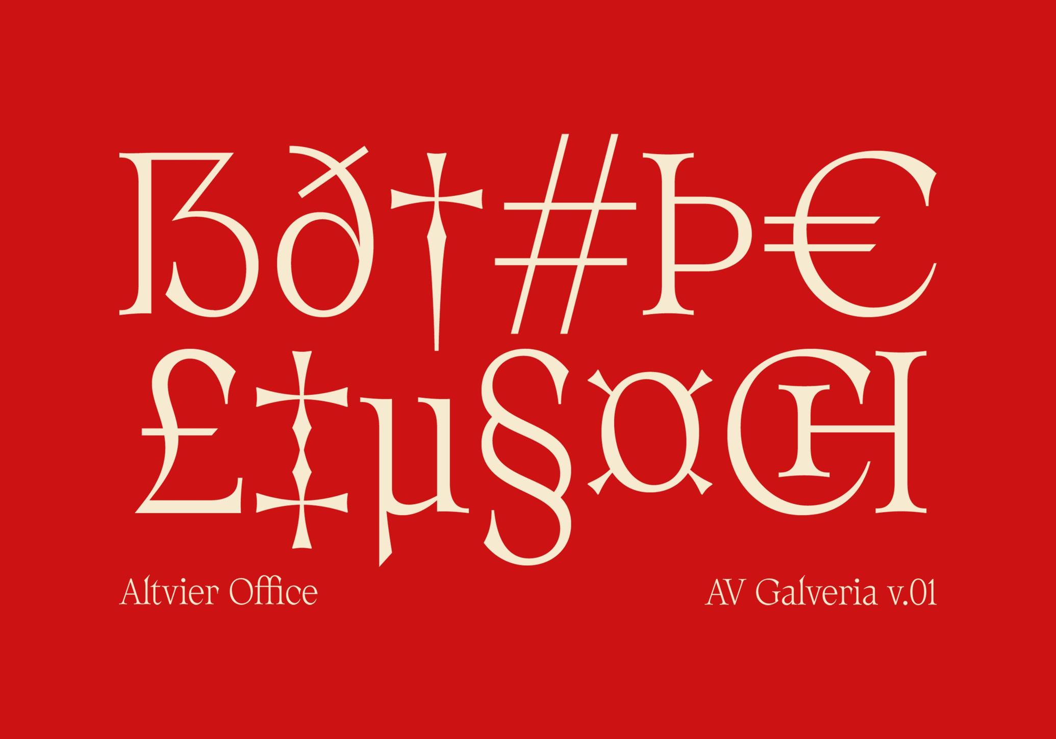 AV Galveria — Display Serif Font
