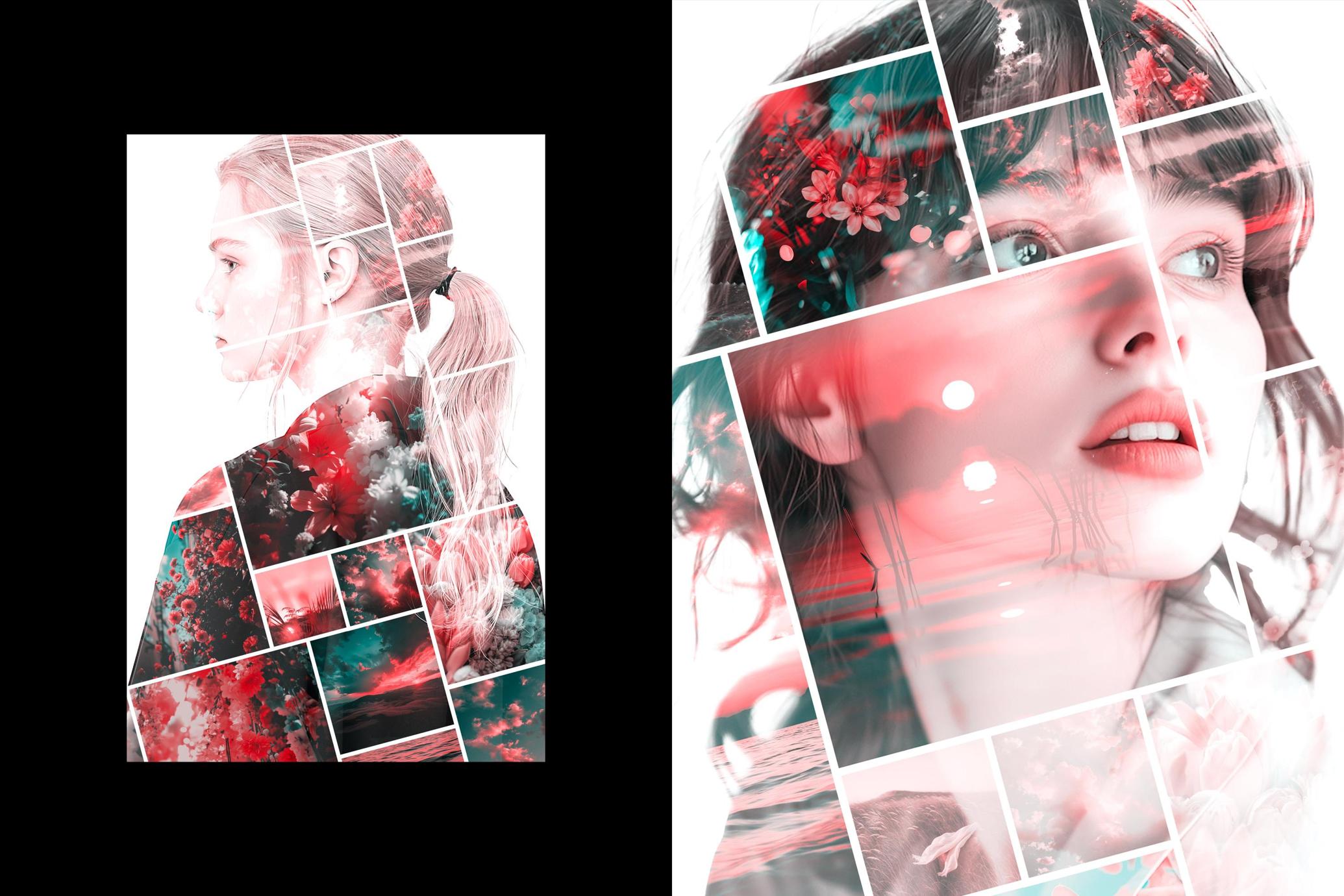 Double Exposure Collage Effect