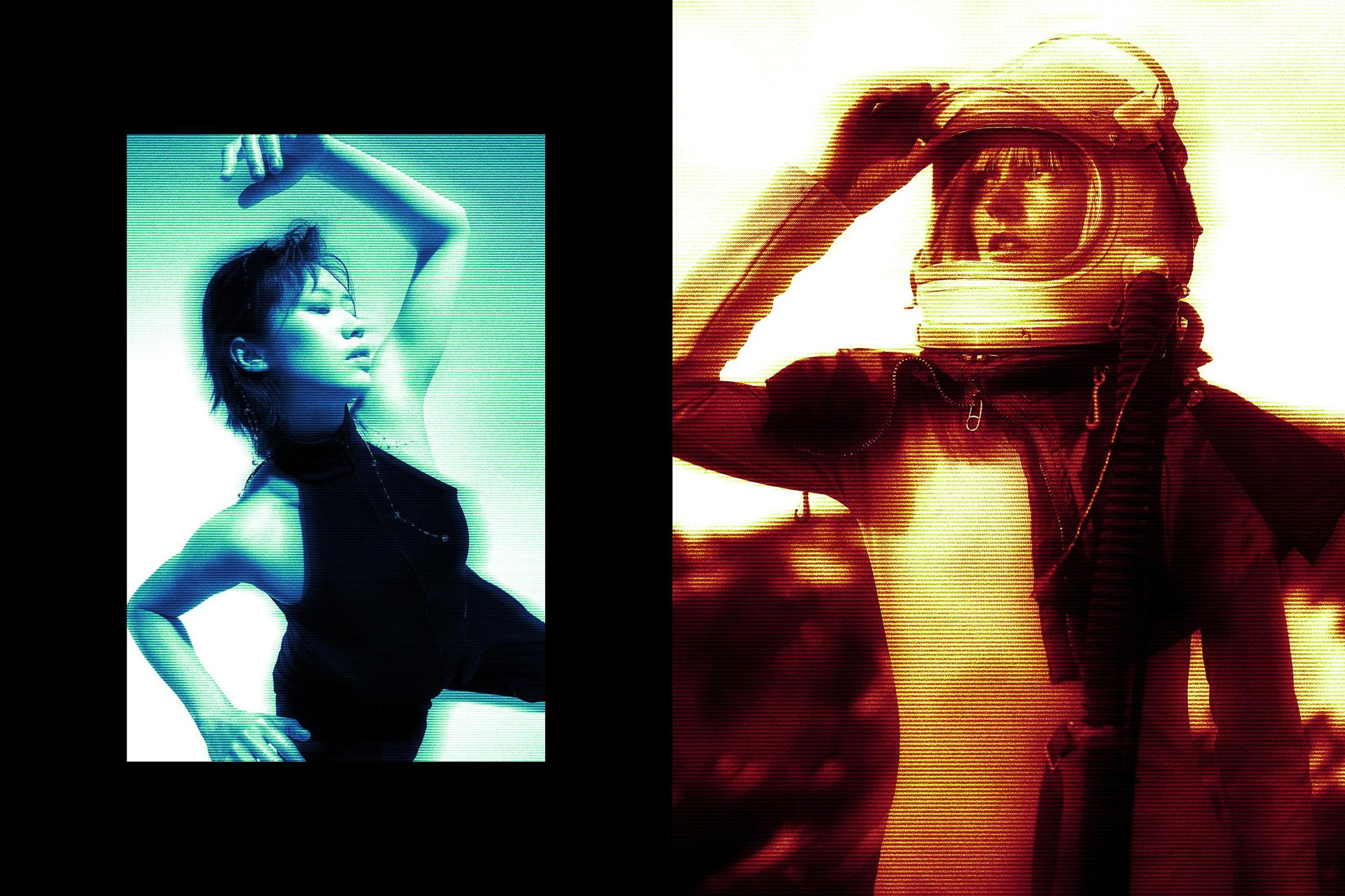 Acid Screen Poster Effect