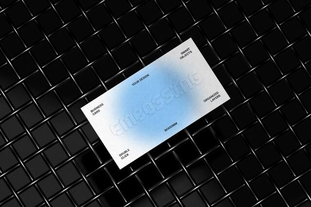 90x50 mm Business Card Mockup