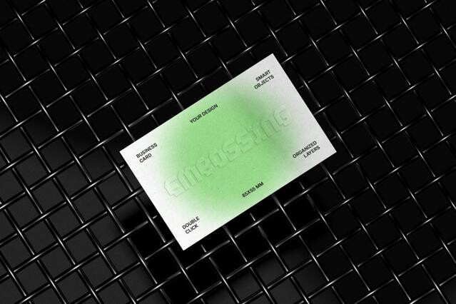85x55mm Business Card Mockup