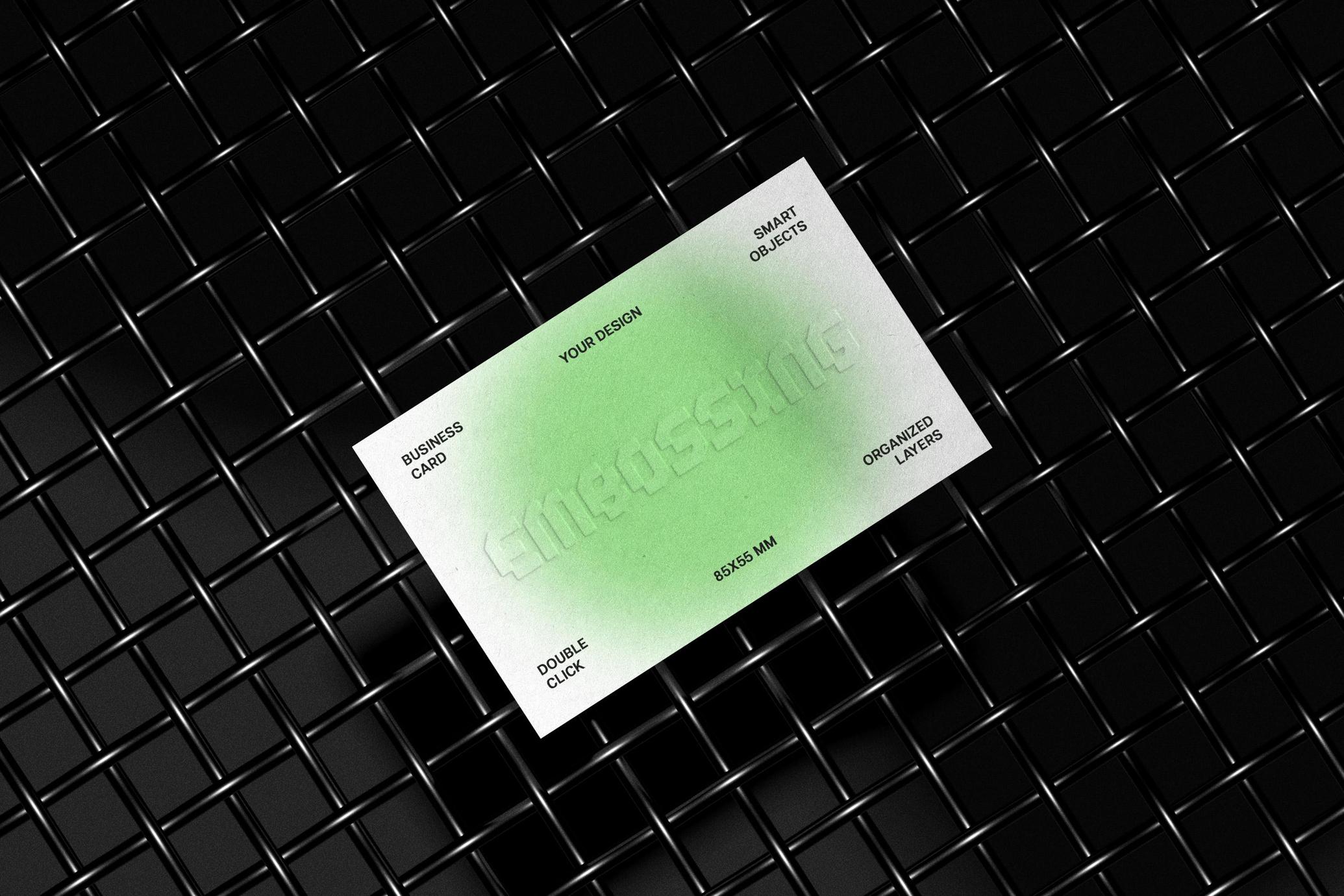 85x55mm Business Card Mockup