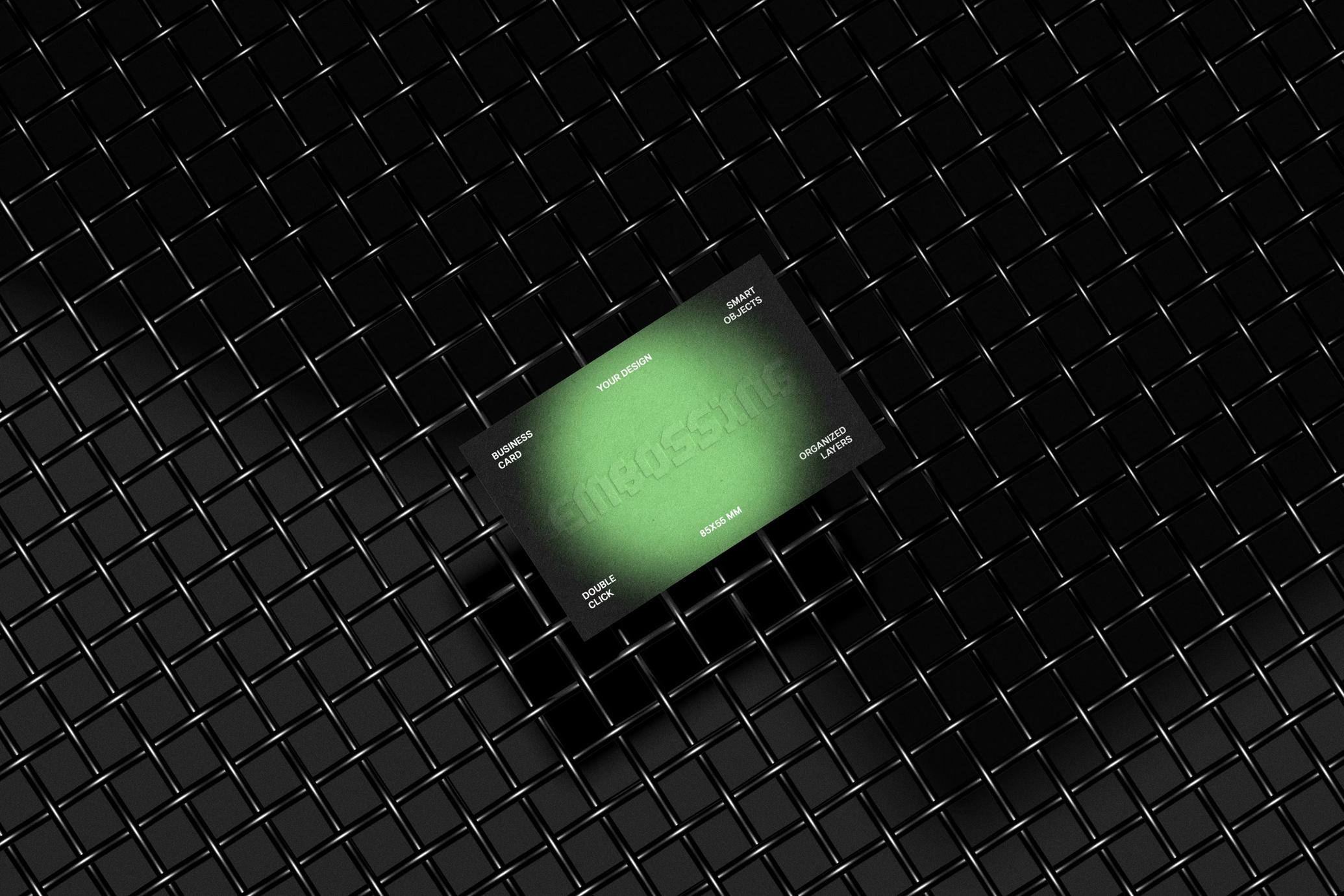 85x55mm Business Card Mockup