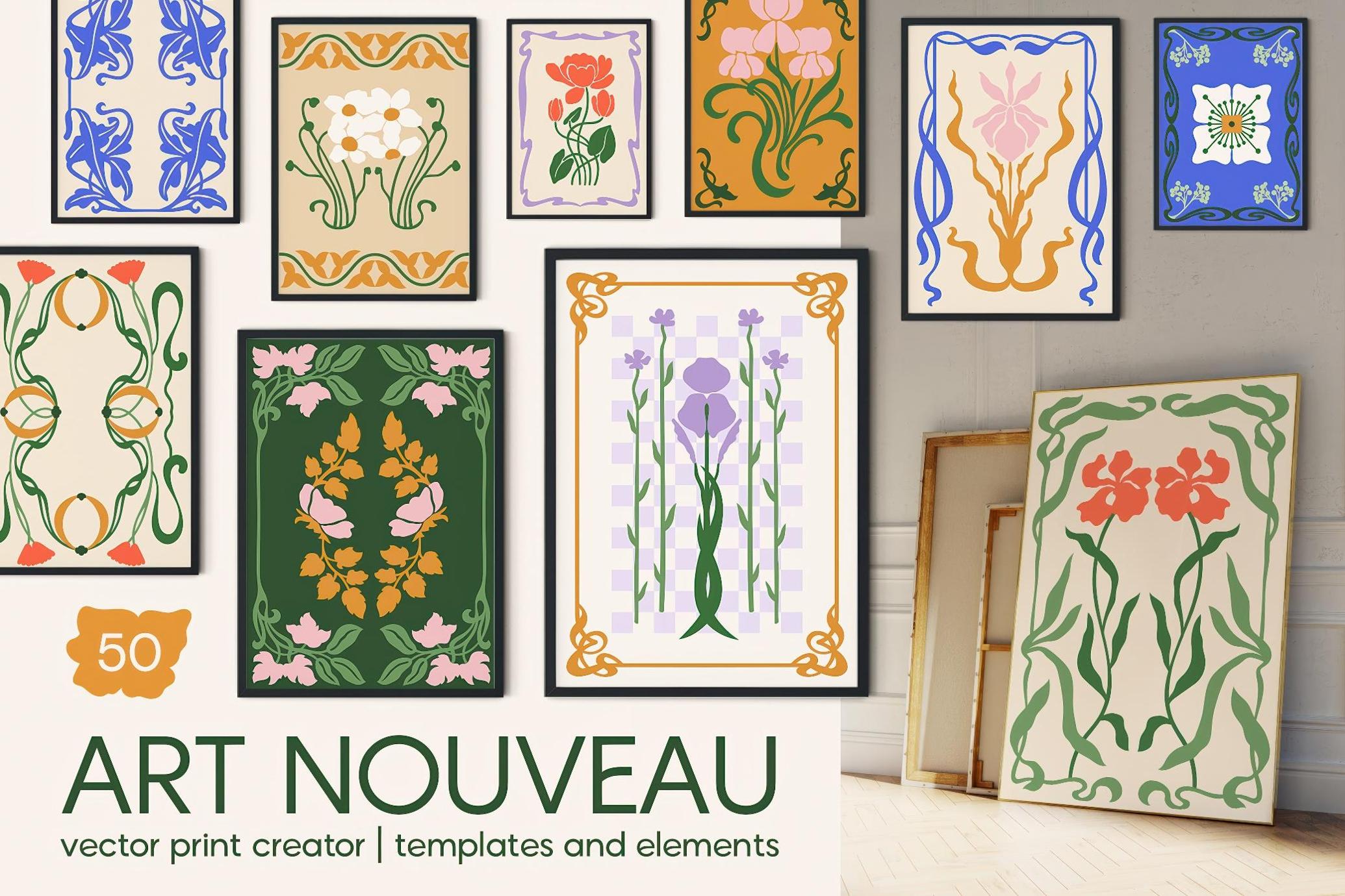 Art Nouveau Vector Print Creator