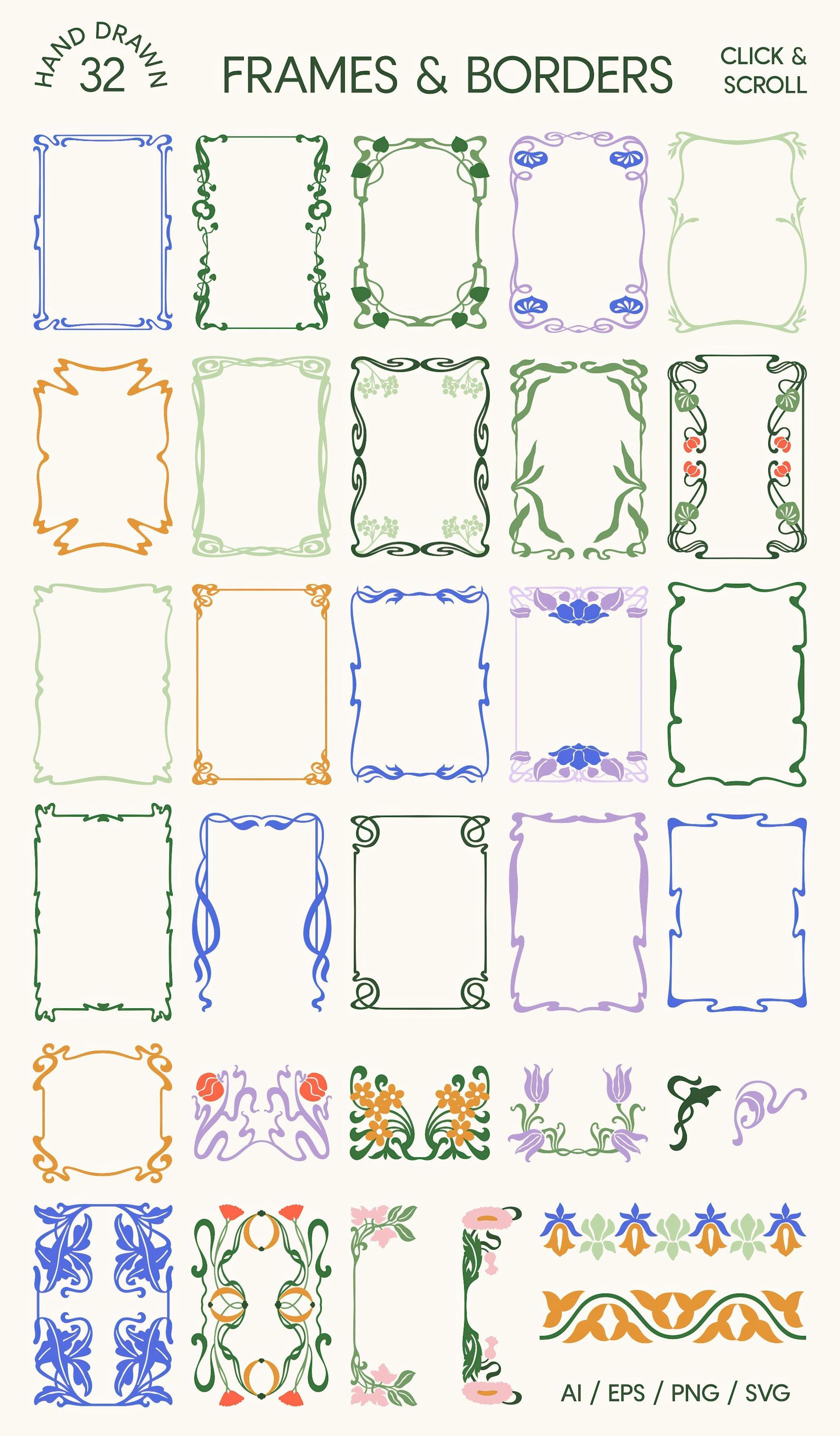 Art Nouveau Vector Print Creator