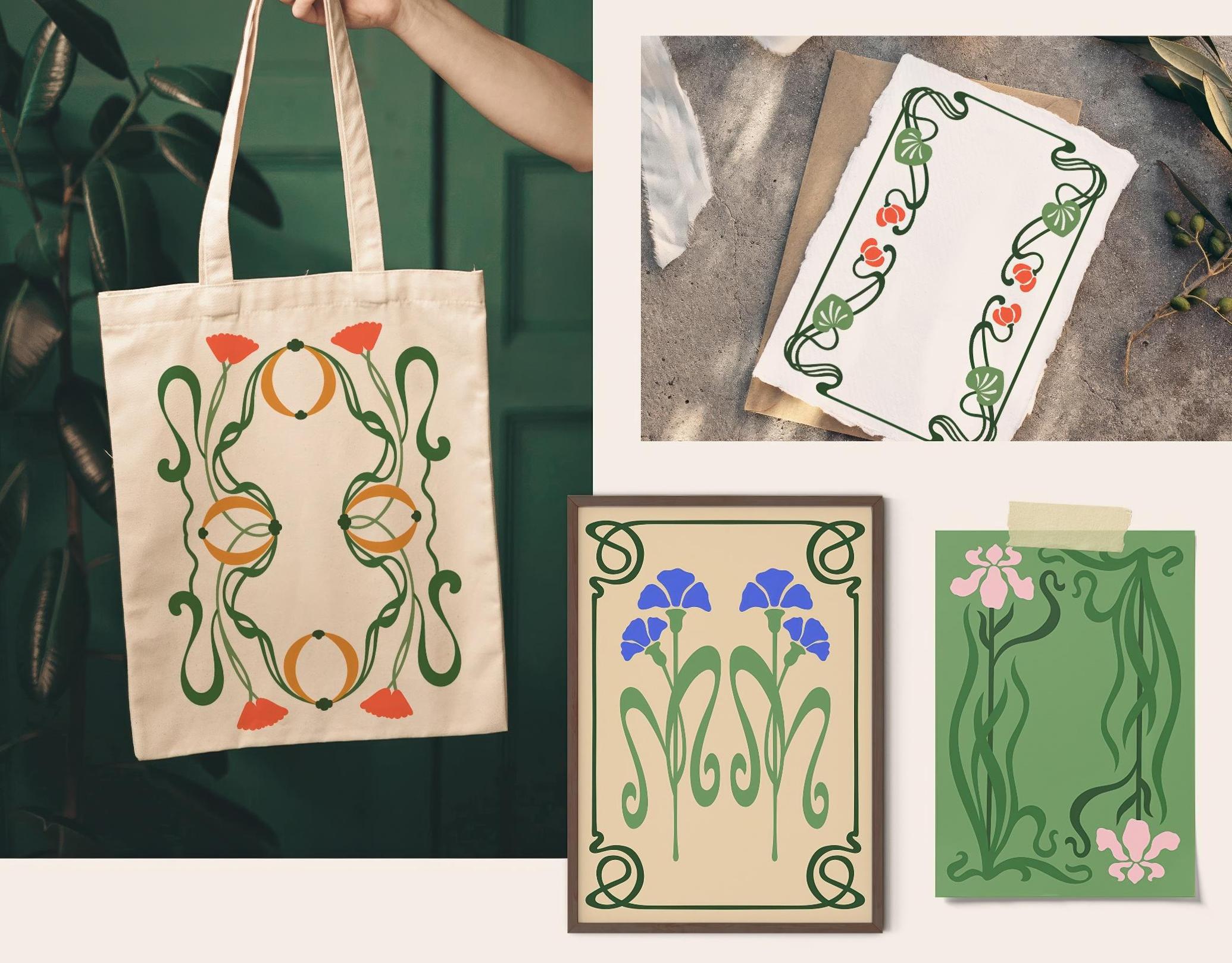 Art Nouveau Vector Print Creator