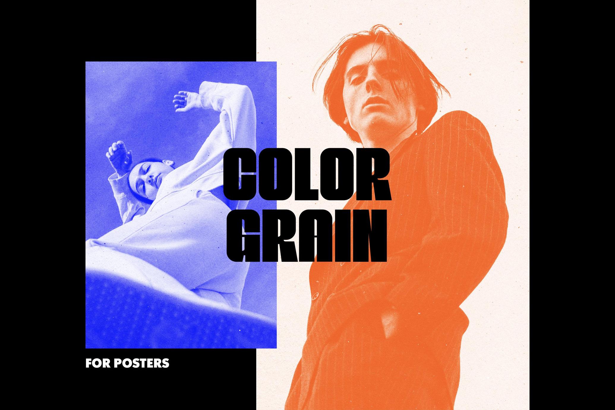 Color Grain Poster Effect