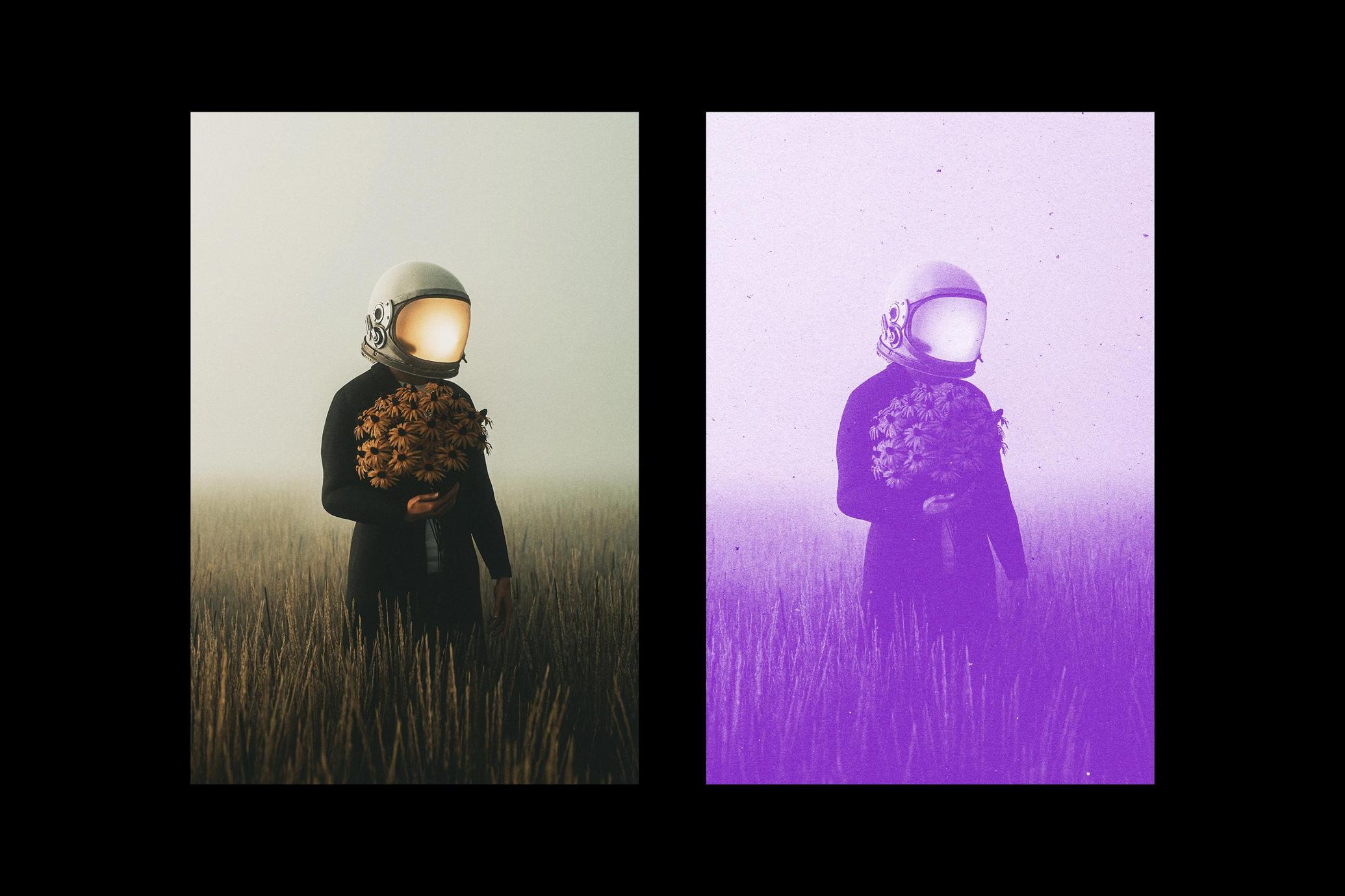 Color Grain Poster Effect