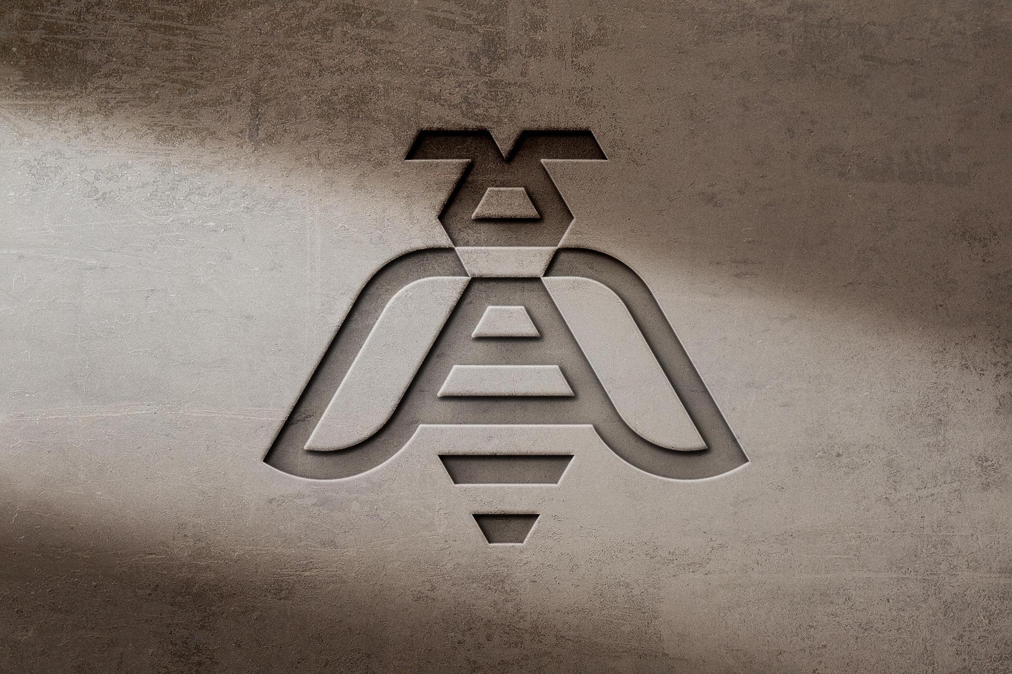 Stone Sign Logo Mockup