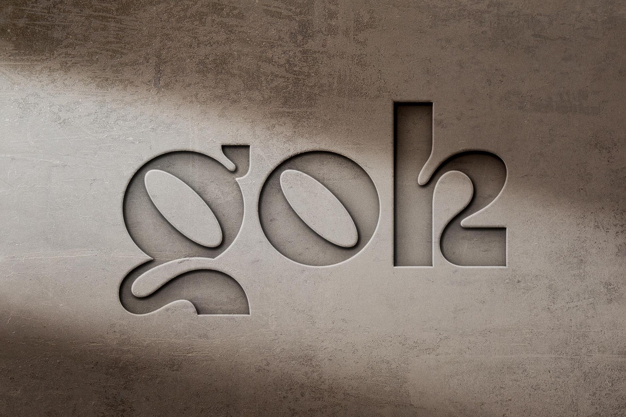 Stone Sign Logo Mockup