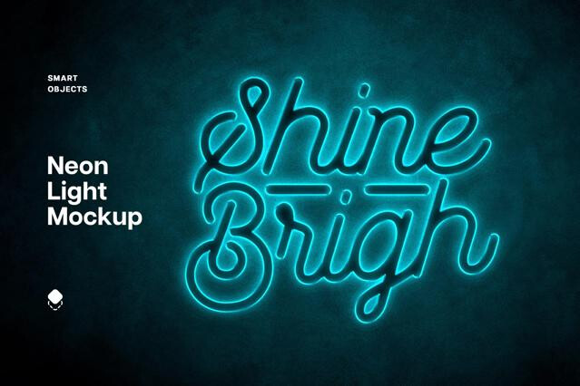 Neon Light Mockup