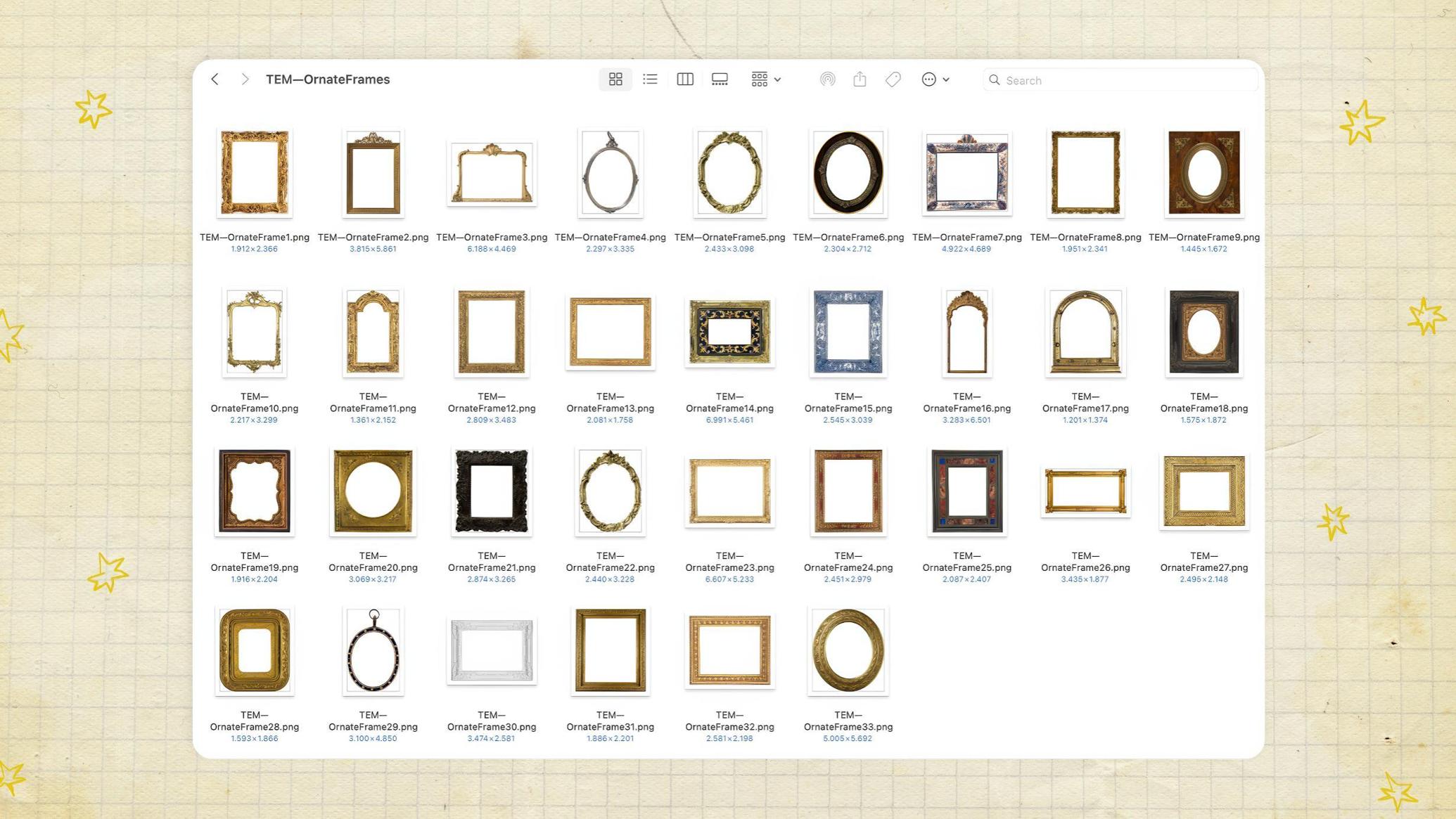 Ornate Vintage Frames
