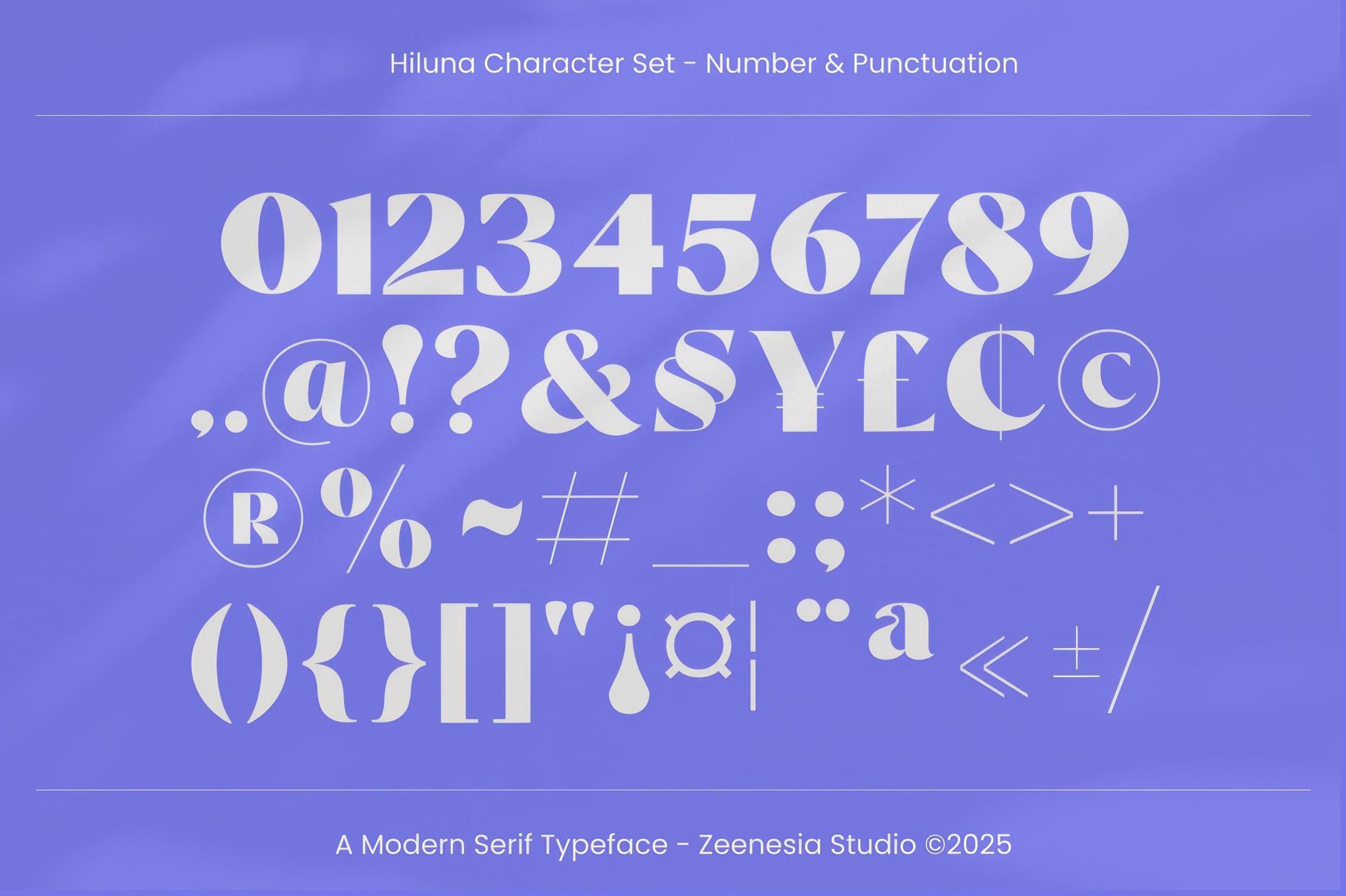 Hiluna — Clean Sans Serif