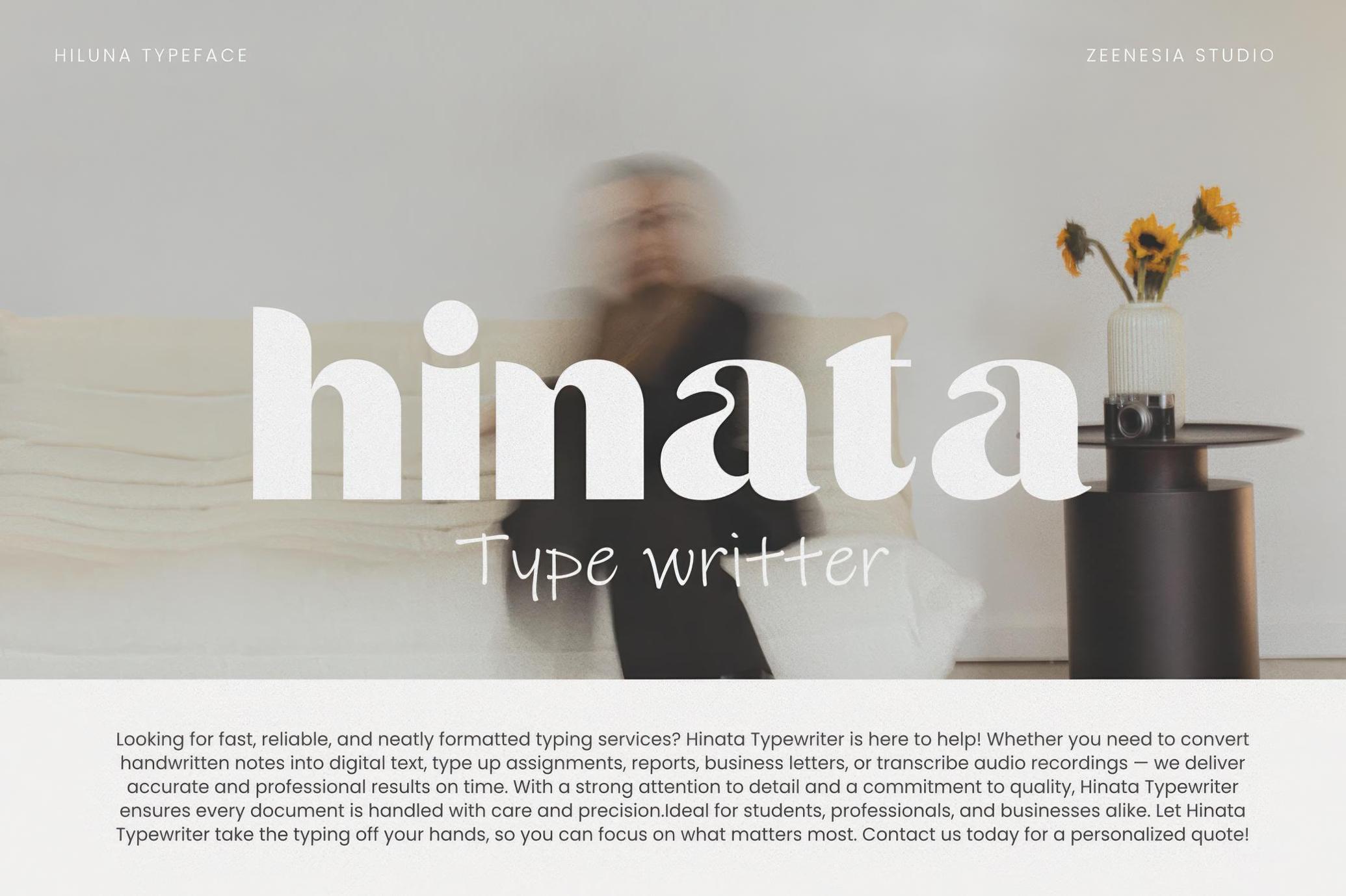 Hiluna — Clean Sans Serif
