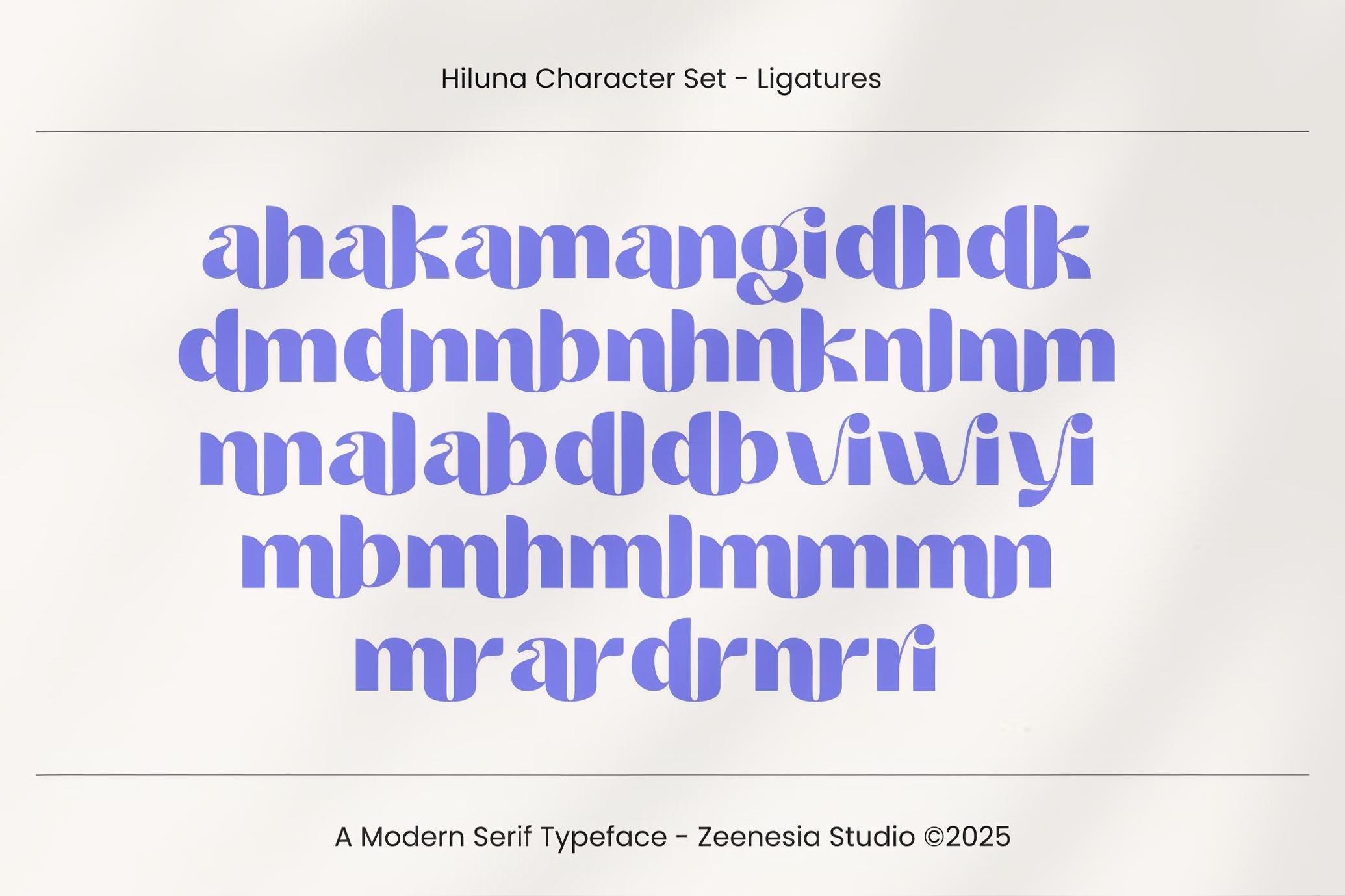 Hiluna — Clean Sans Serif