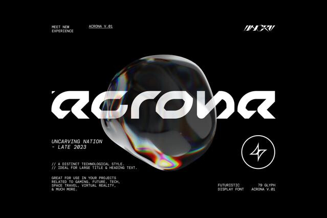 Acrona Display Font