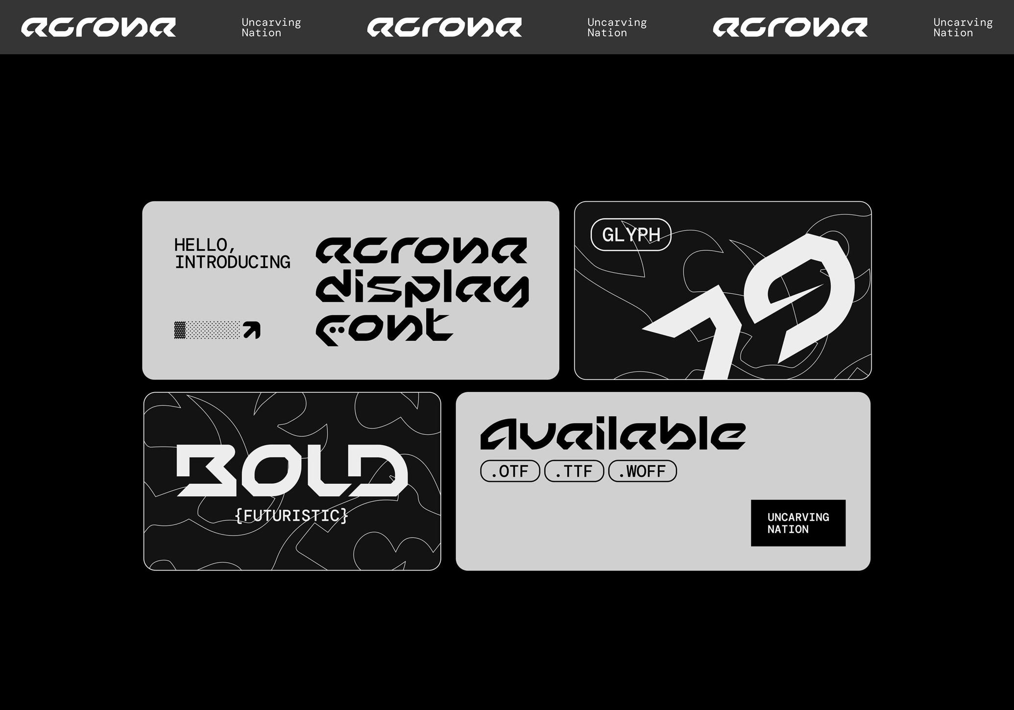 Acrona Display Font