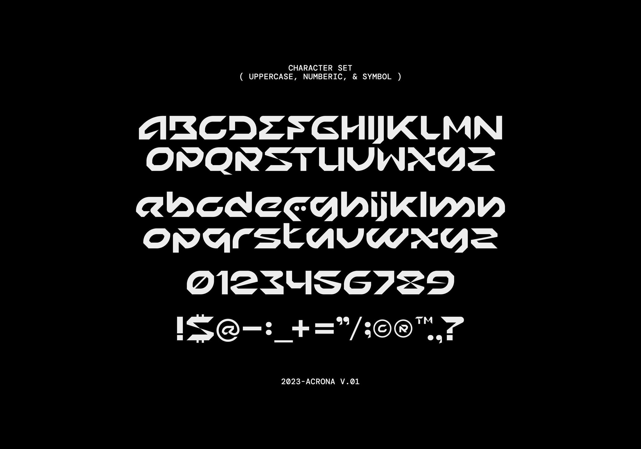 Acrona Display Font