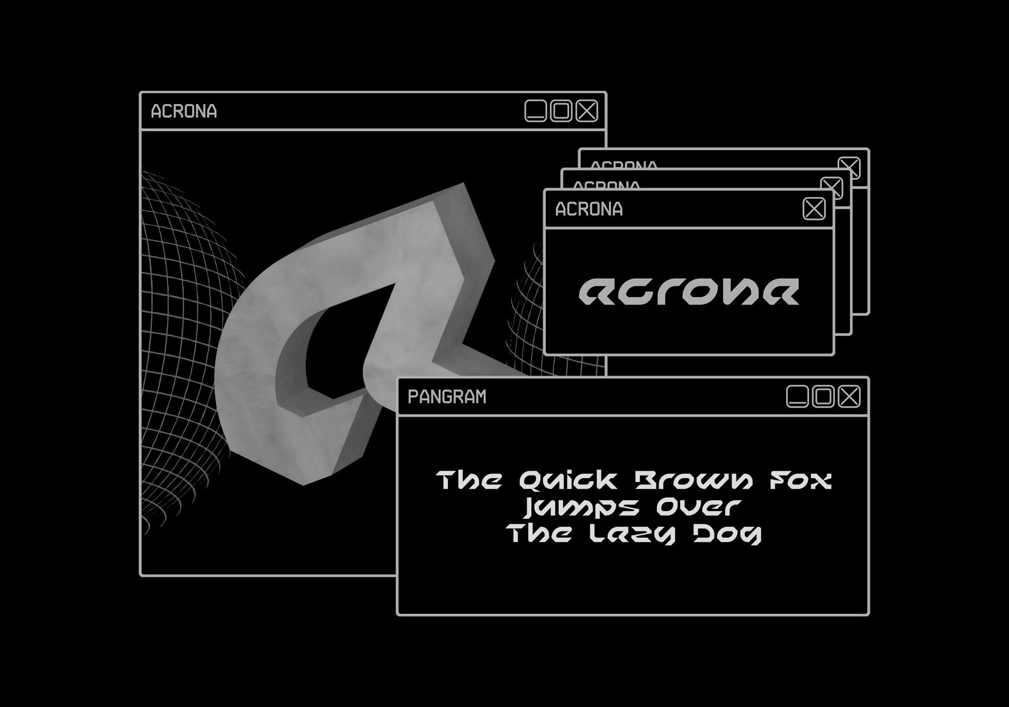 Acrona Display Font