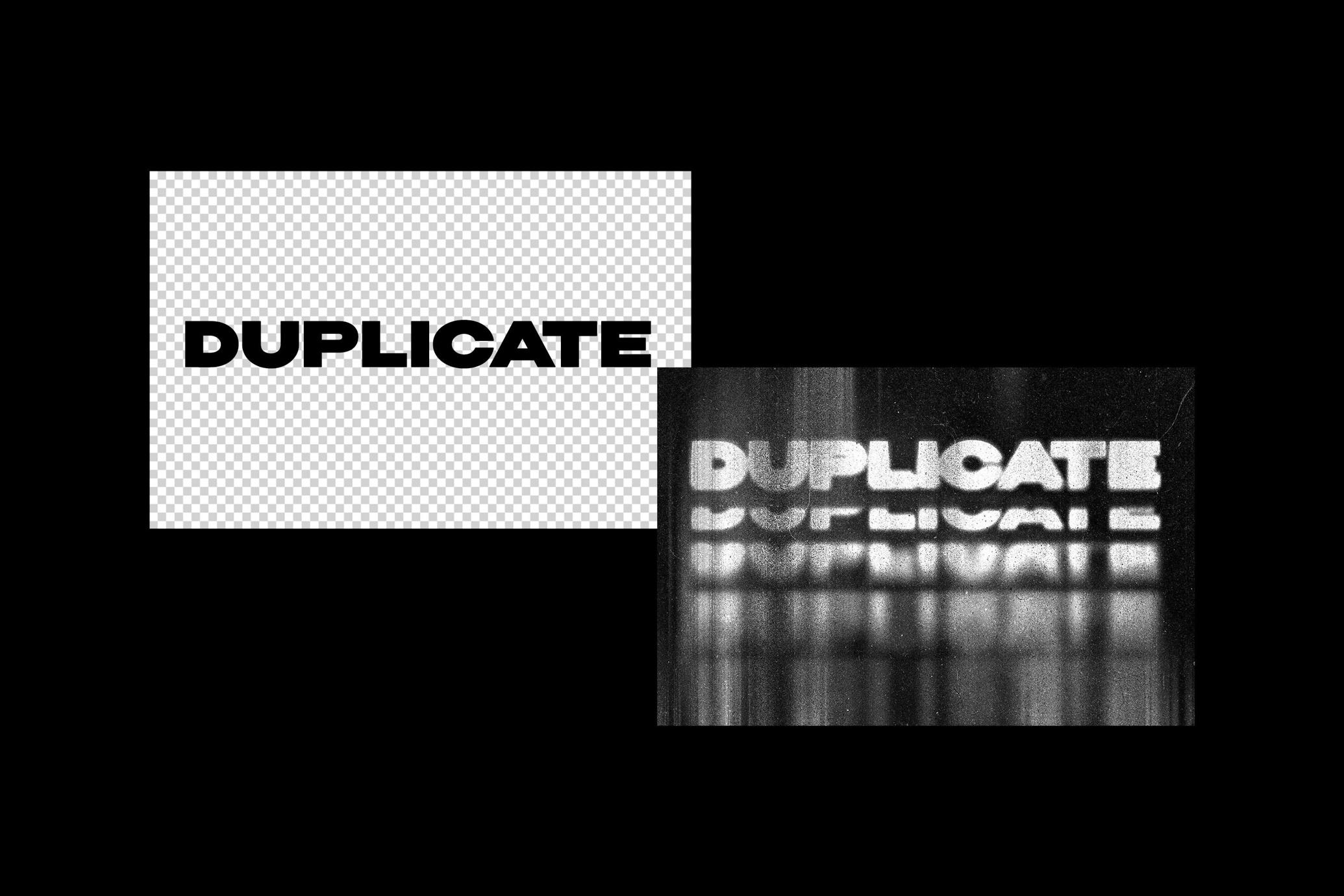 Grunge Duplication Text Effect