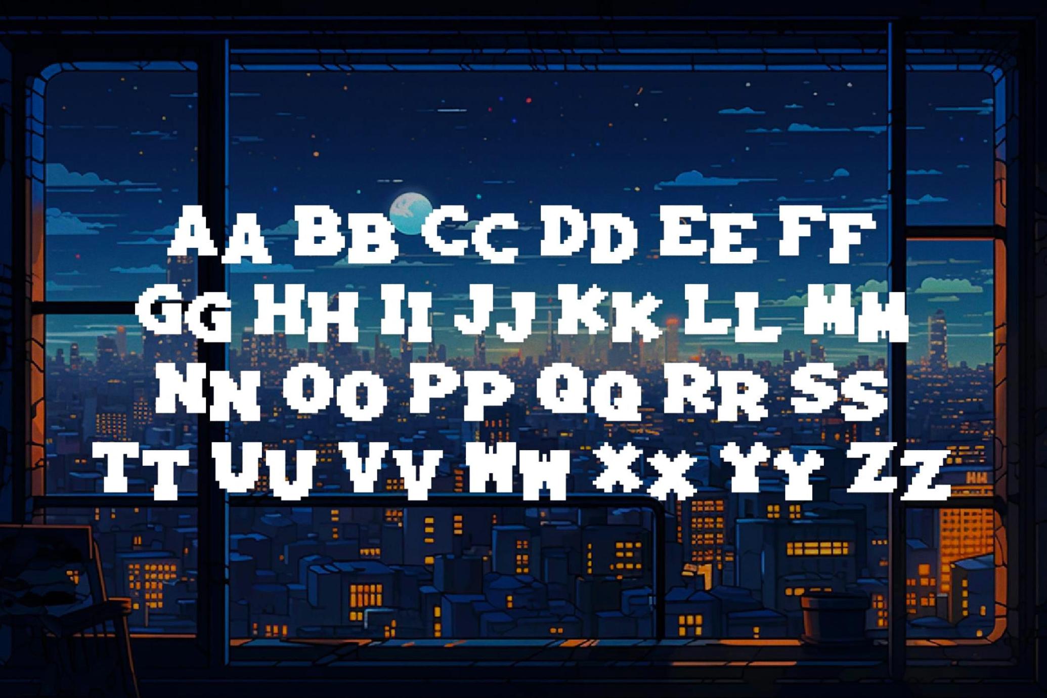 Plump Pixel - Bouncy 8-Bit Font