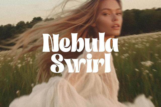 Nebula Swirl - Retro Modern Font