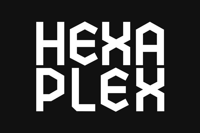 Hexaplex - Geometric Typeface