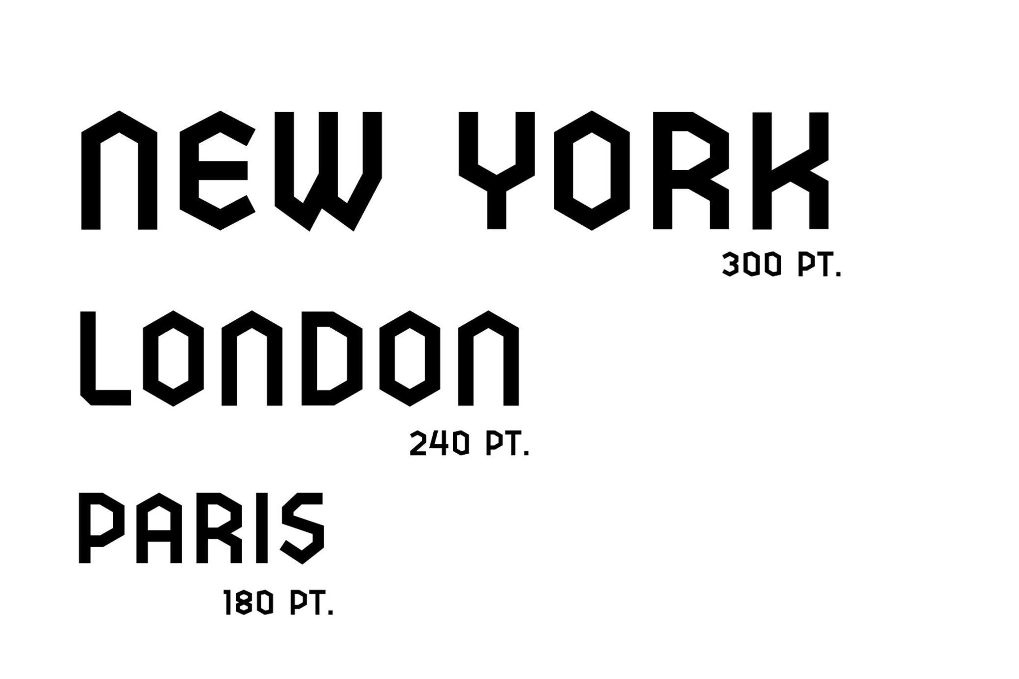 Hexaplex - Geometric Typeface