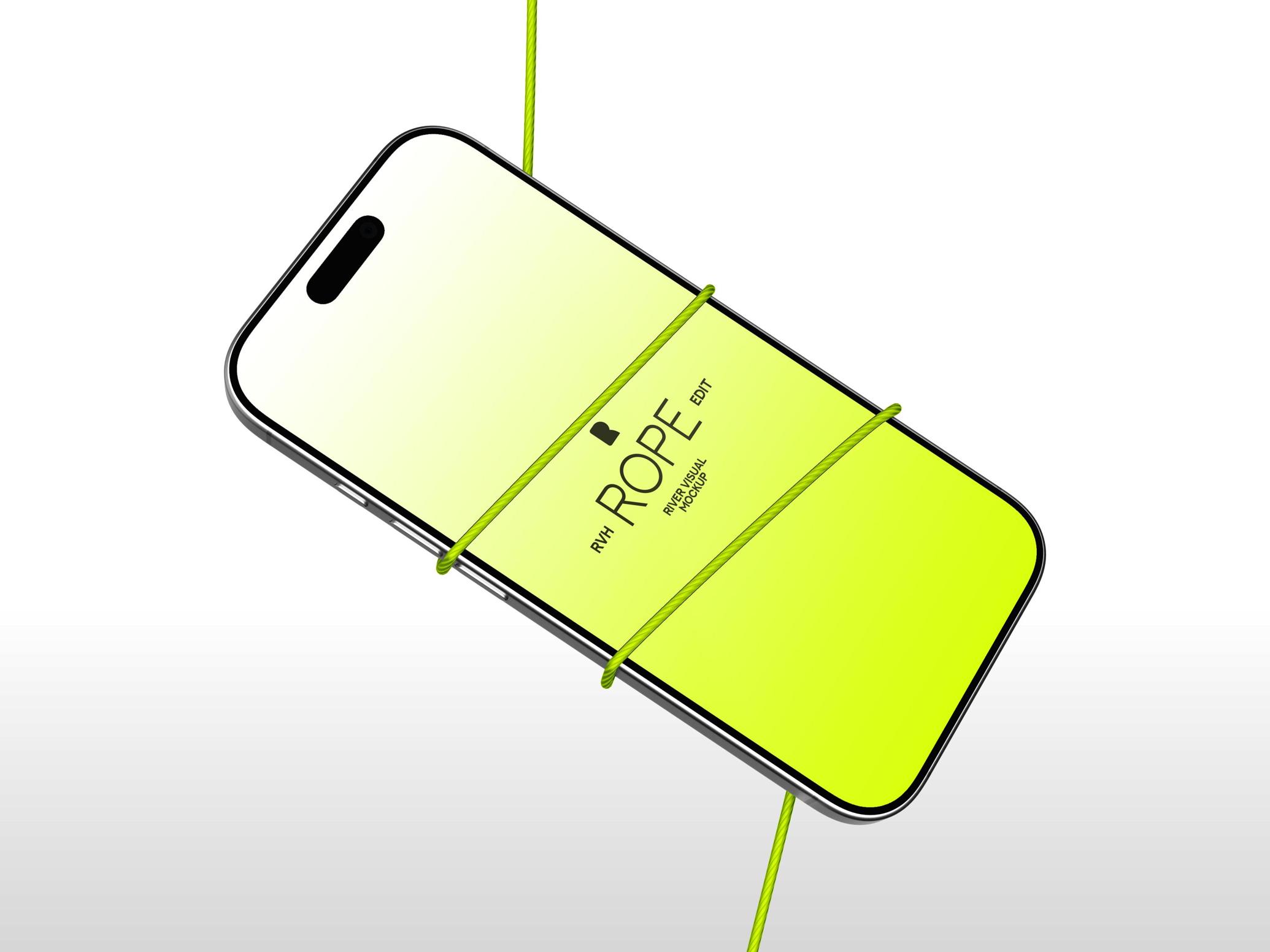 iPhone 16 Pro Mockup Rope Series