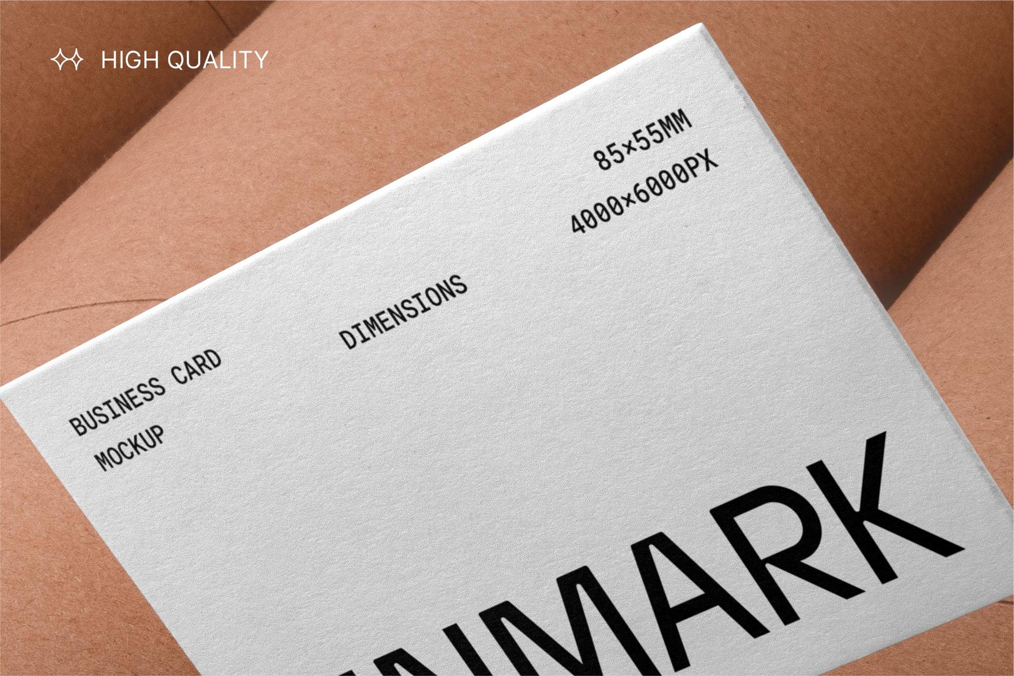 Business Card Mockup on Cardboard Tubes