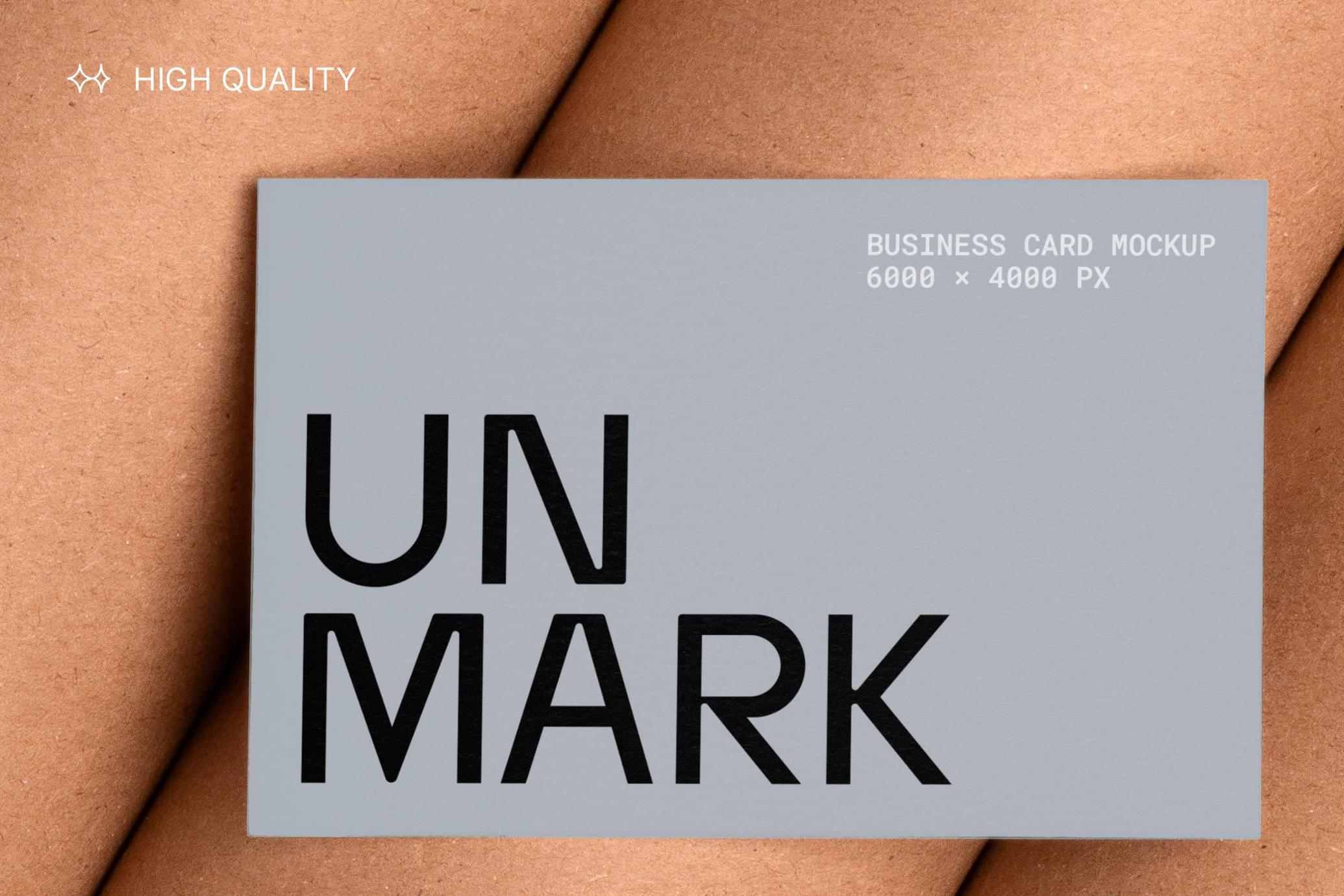 Business Card Mockup on Kraft Paper Tubes